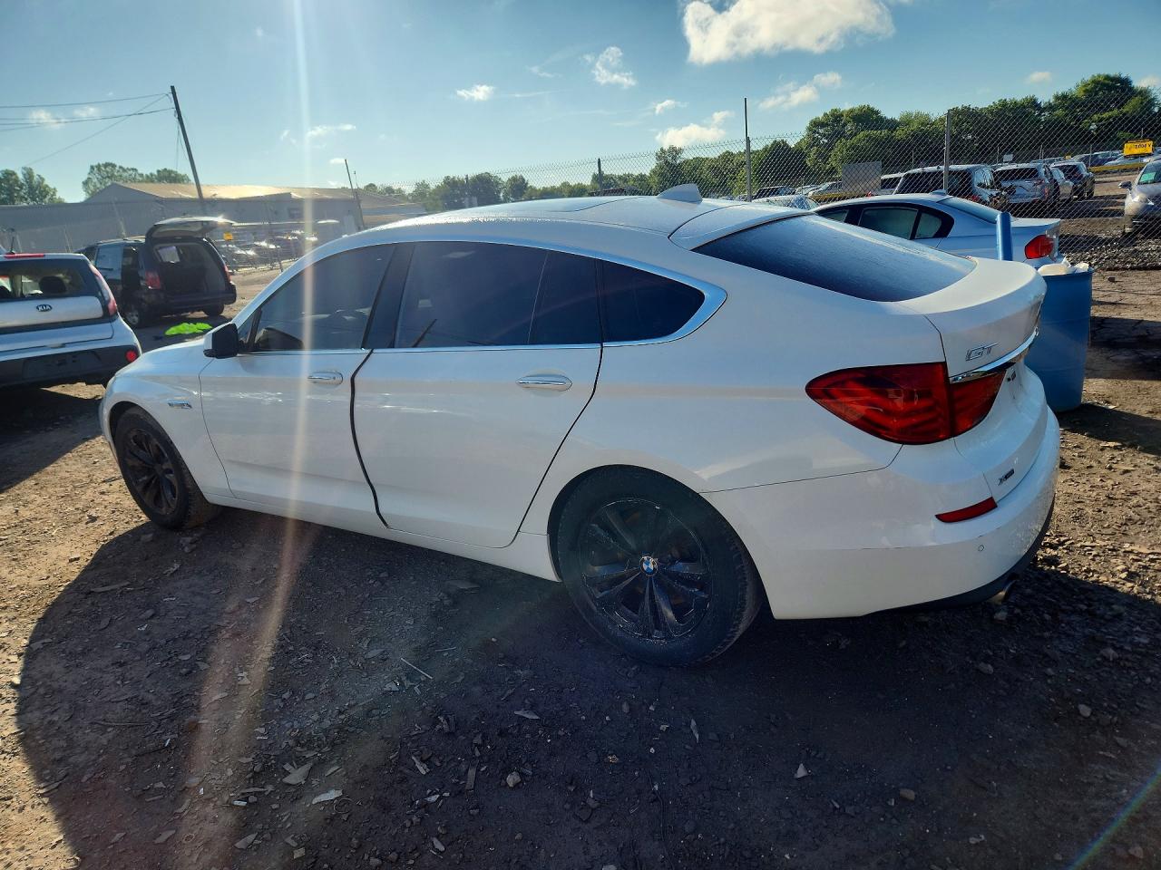 2013 Bmw 535 Xigt White vin: WBASP2C53DC339294