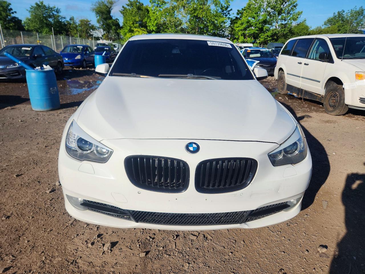 2013 Bmw 535 Xigt White vin: WBASP2C53DC339294