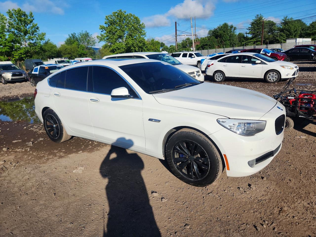 2013 Bmw 535 Xigt White vin: WBASP2C53DC339294