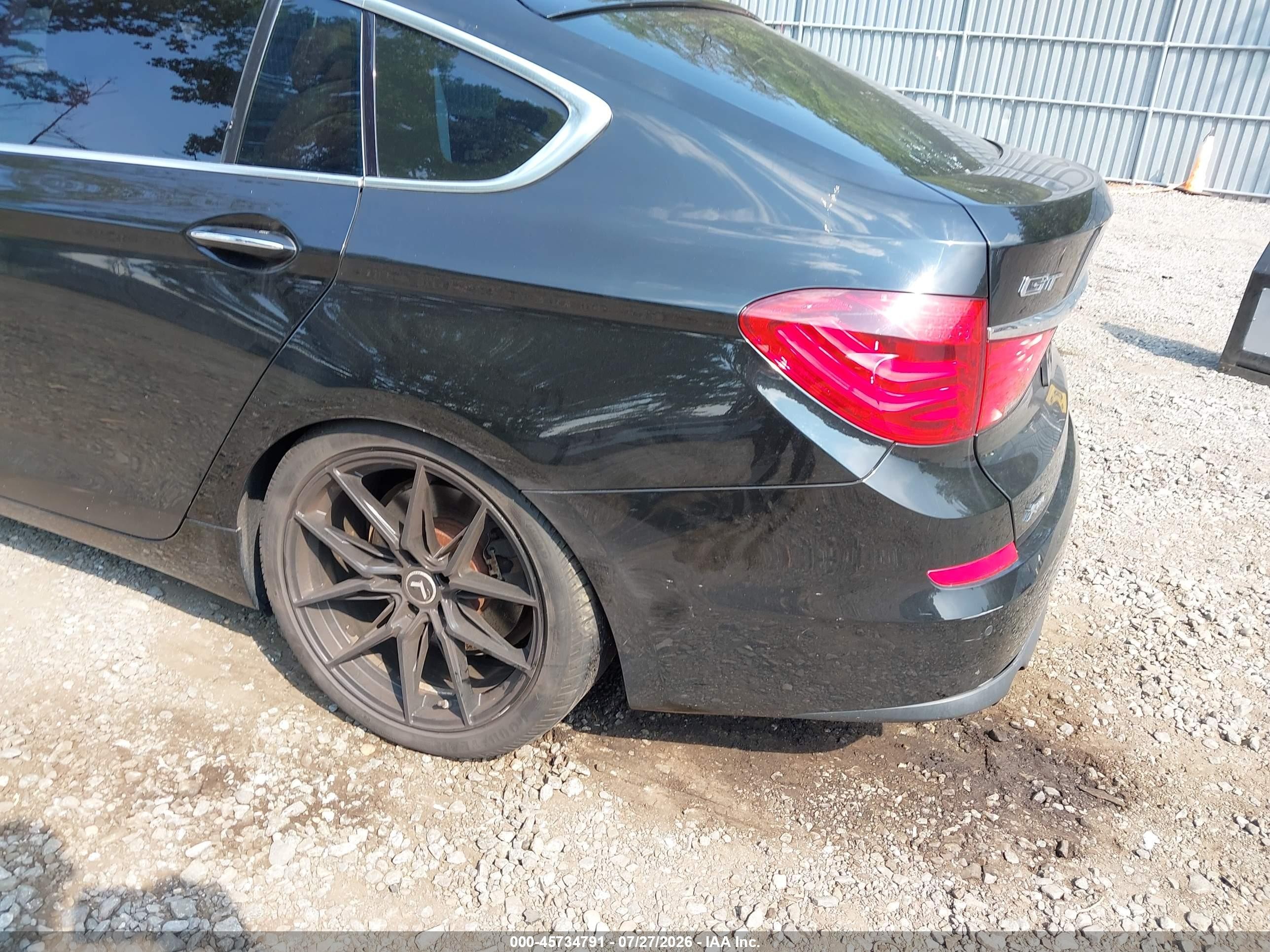 2013 Bmw 535i Gran Turismo Xdrive Black vin: WBASP2C56DC338978