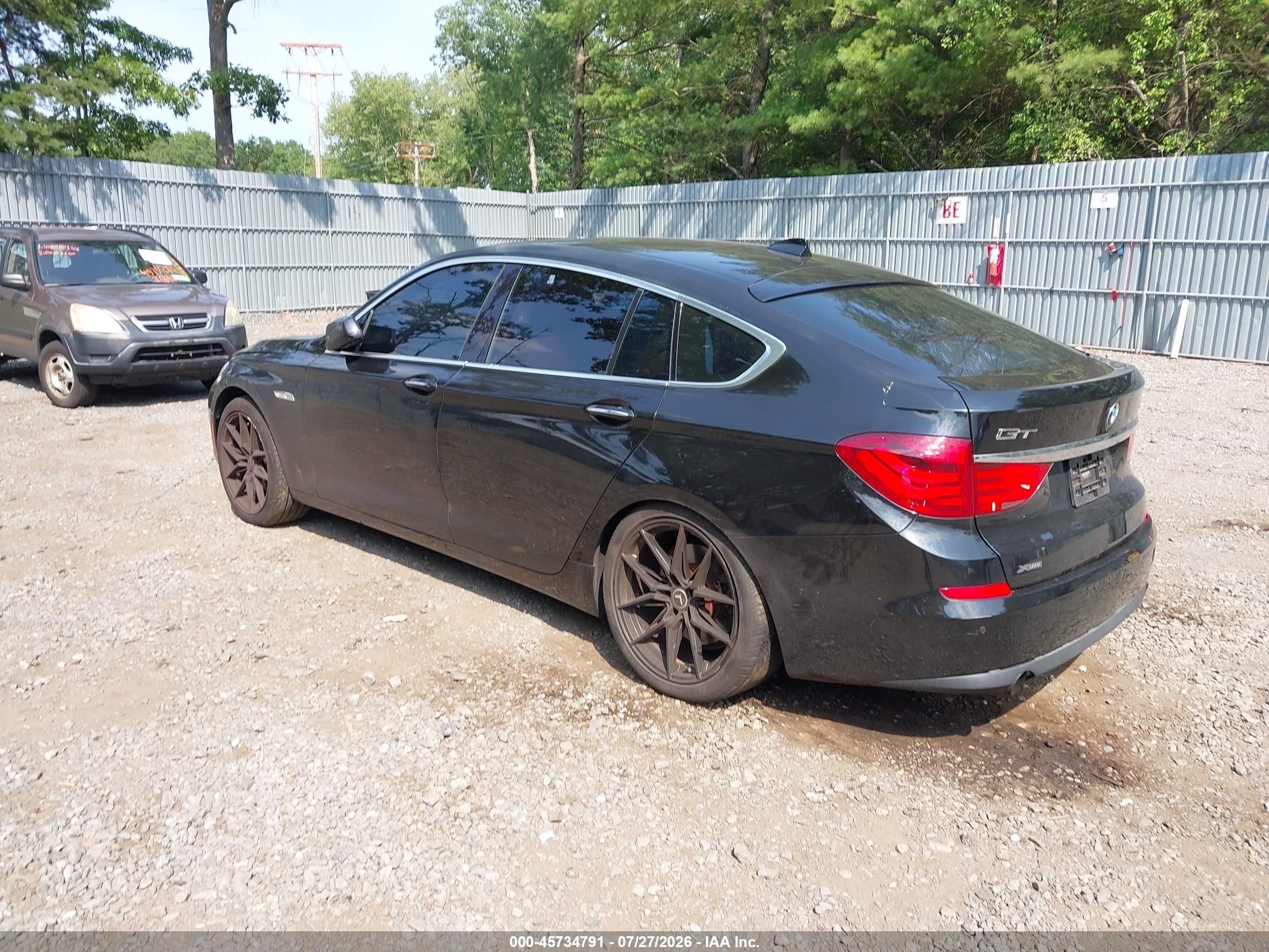 2013 Bmw 535i Gran Turismo Xdrive Black vin: WBASP2C56DC338978