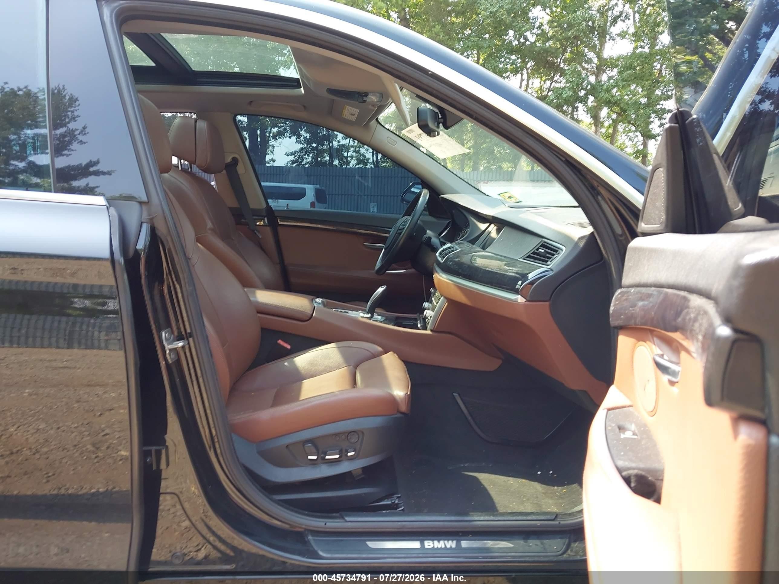 2013 Bmw 535i Gran Turismo Xdrive Black vin: WBASP2C56DC338978