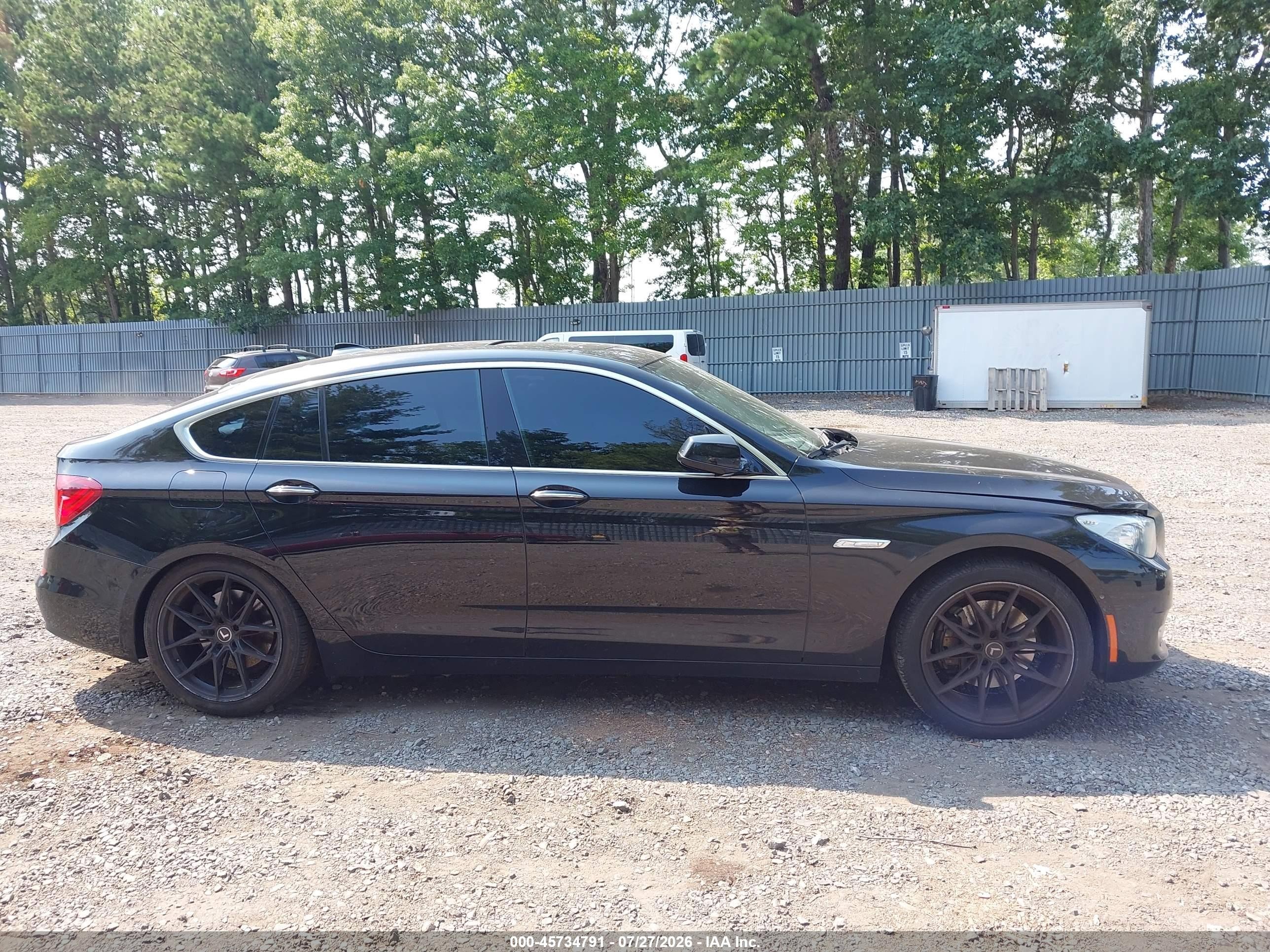 2013 Bmw 535i Gran Turismo Xdrive Black vin: WBASP2C56DC338978