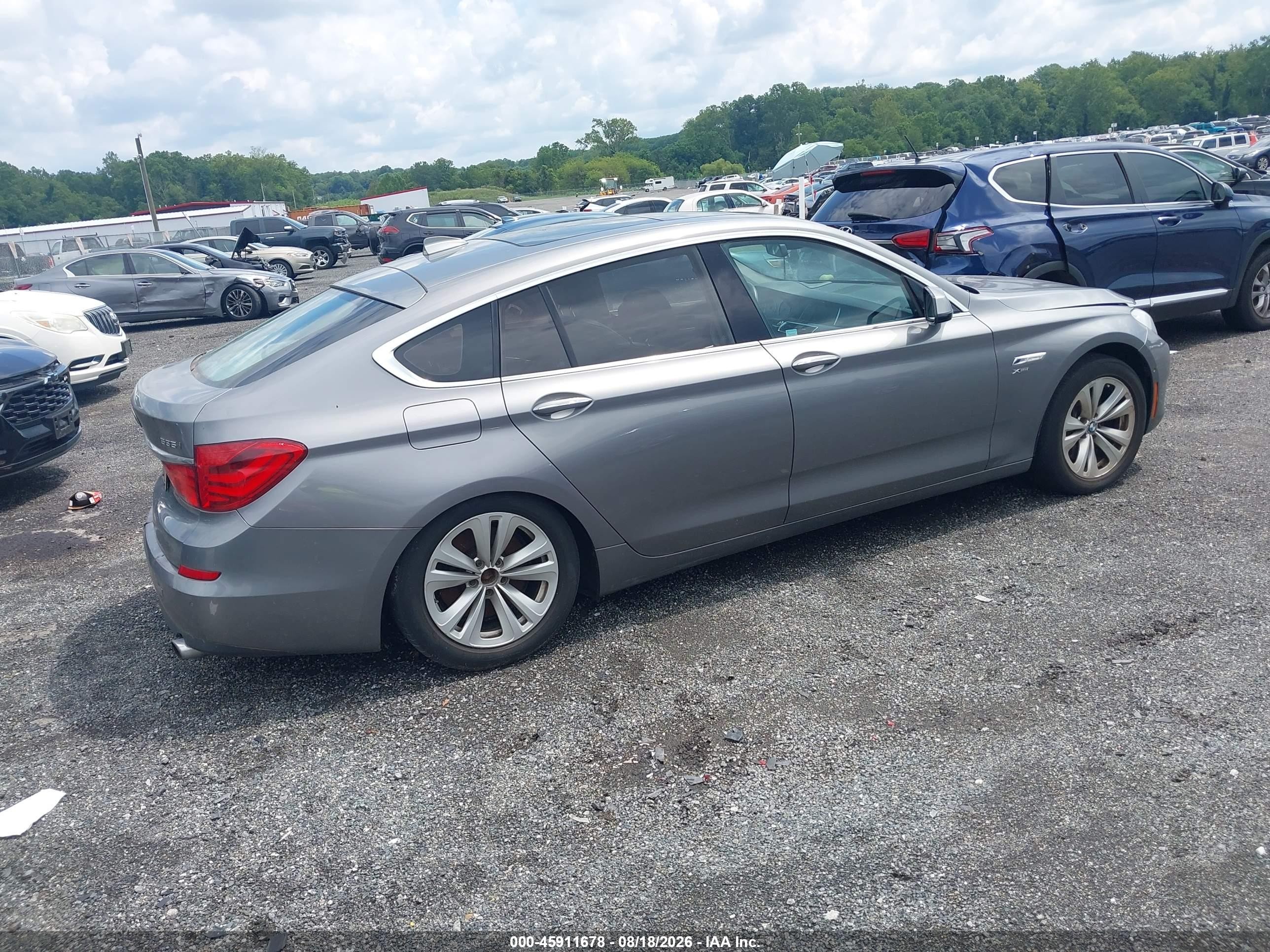 2011 Bmw 535i Gran Turismo Xdrive Gray vin: WBASP2C5XBC337345