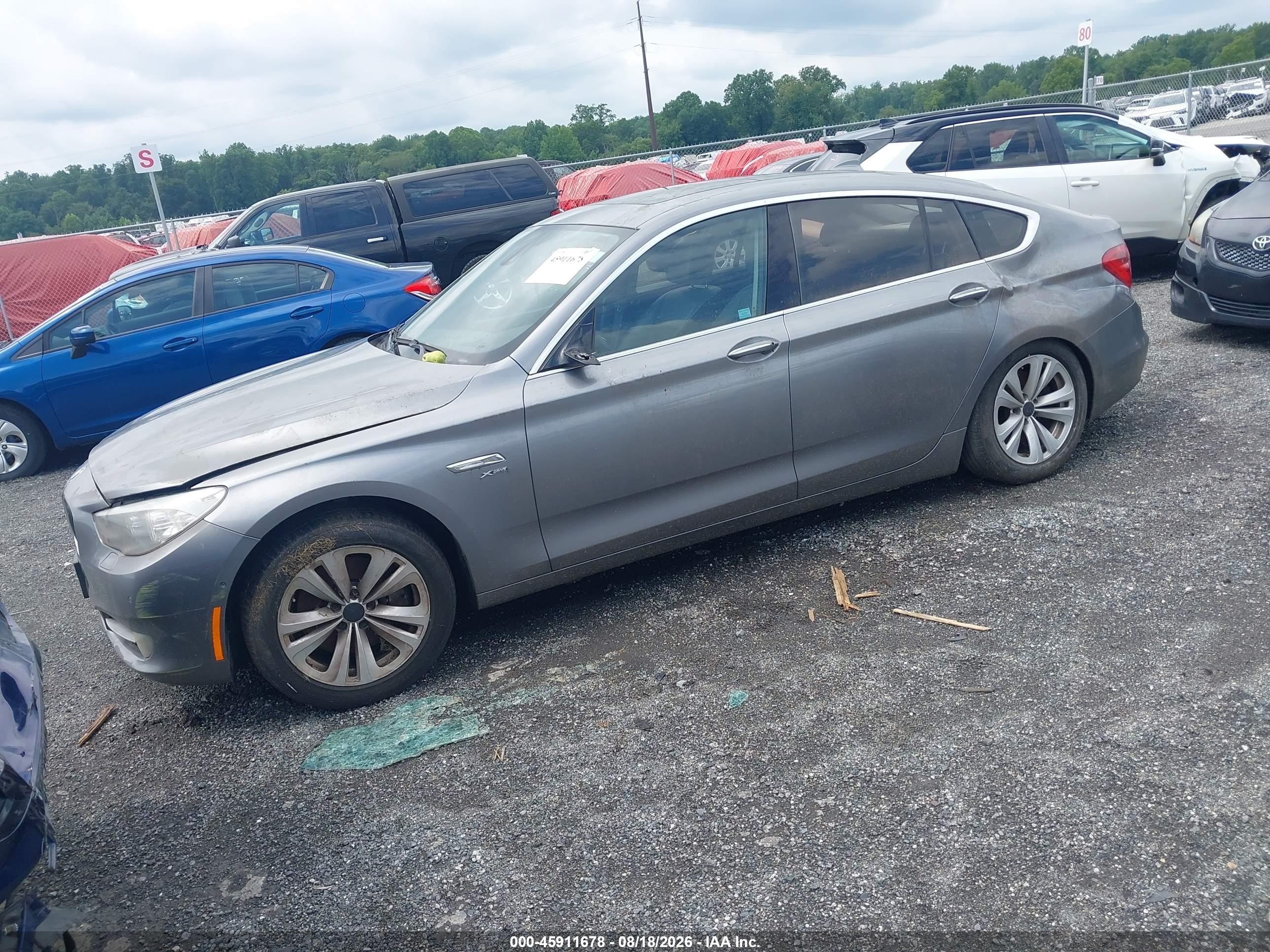 2011 Bmw 535i Gran Turismo Xdrive Gray vin: WBASP2C5XBC337345