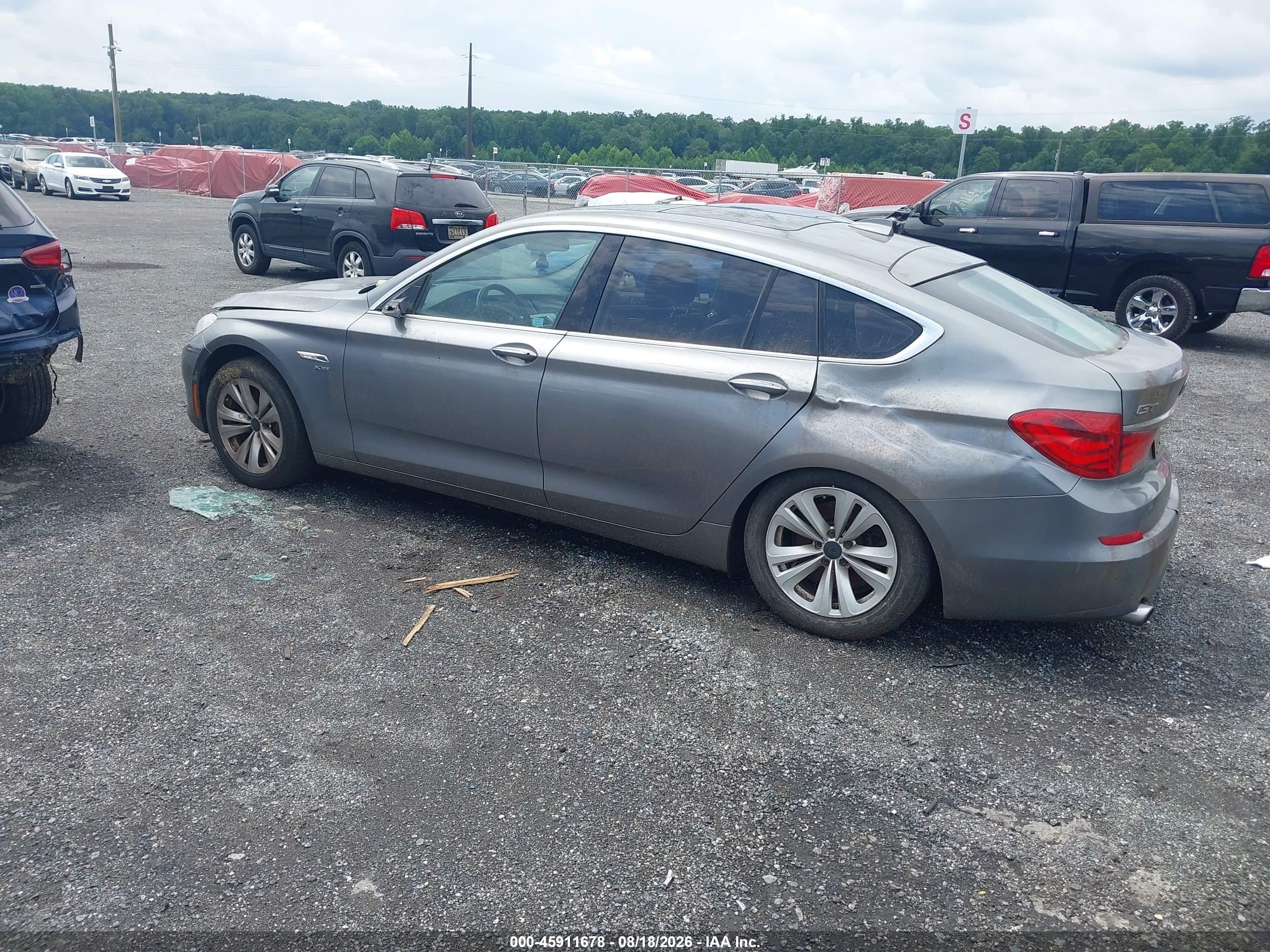 2011 Bmw 535i Gran Turismo Xdrive Gray vin: WBASP2C5XBC337345