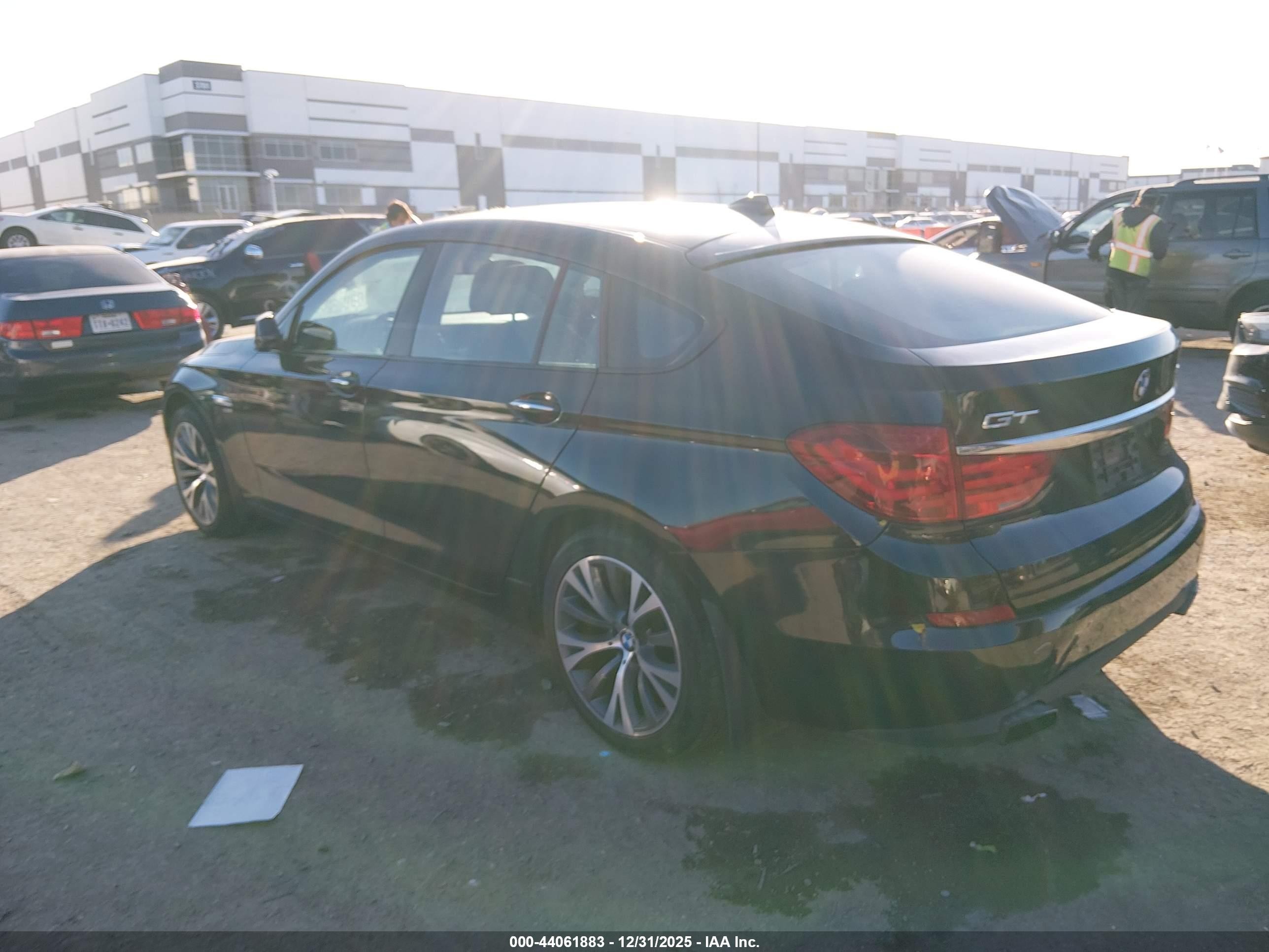 2012 Bmw 550i Gran Turismo Xdrive Черный vin: WBASP4C54CC899898