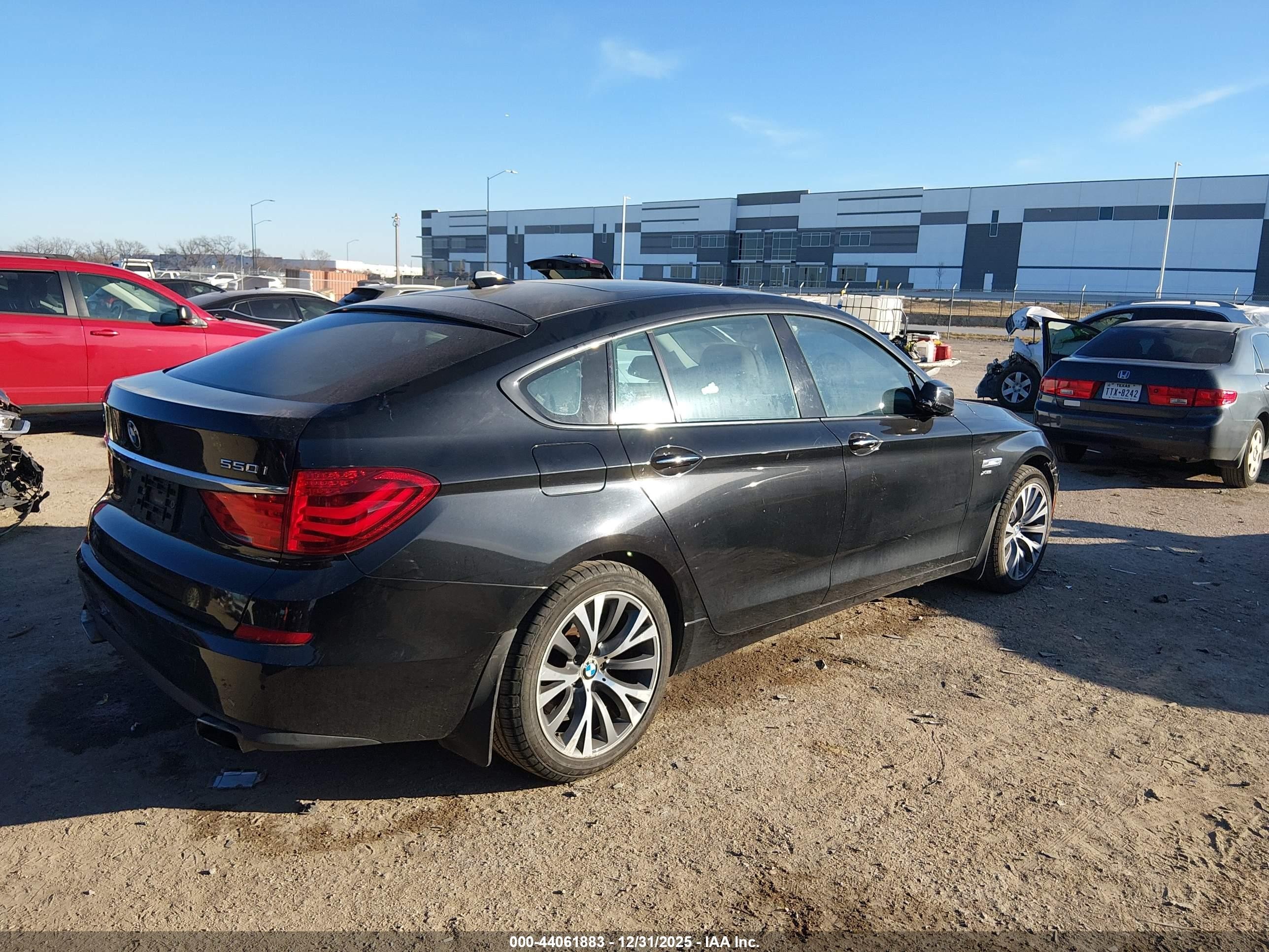 2012 Bmw 550i Gran Turismo Xdrive Черный vin: WBASP4C54CC899898