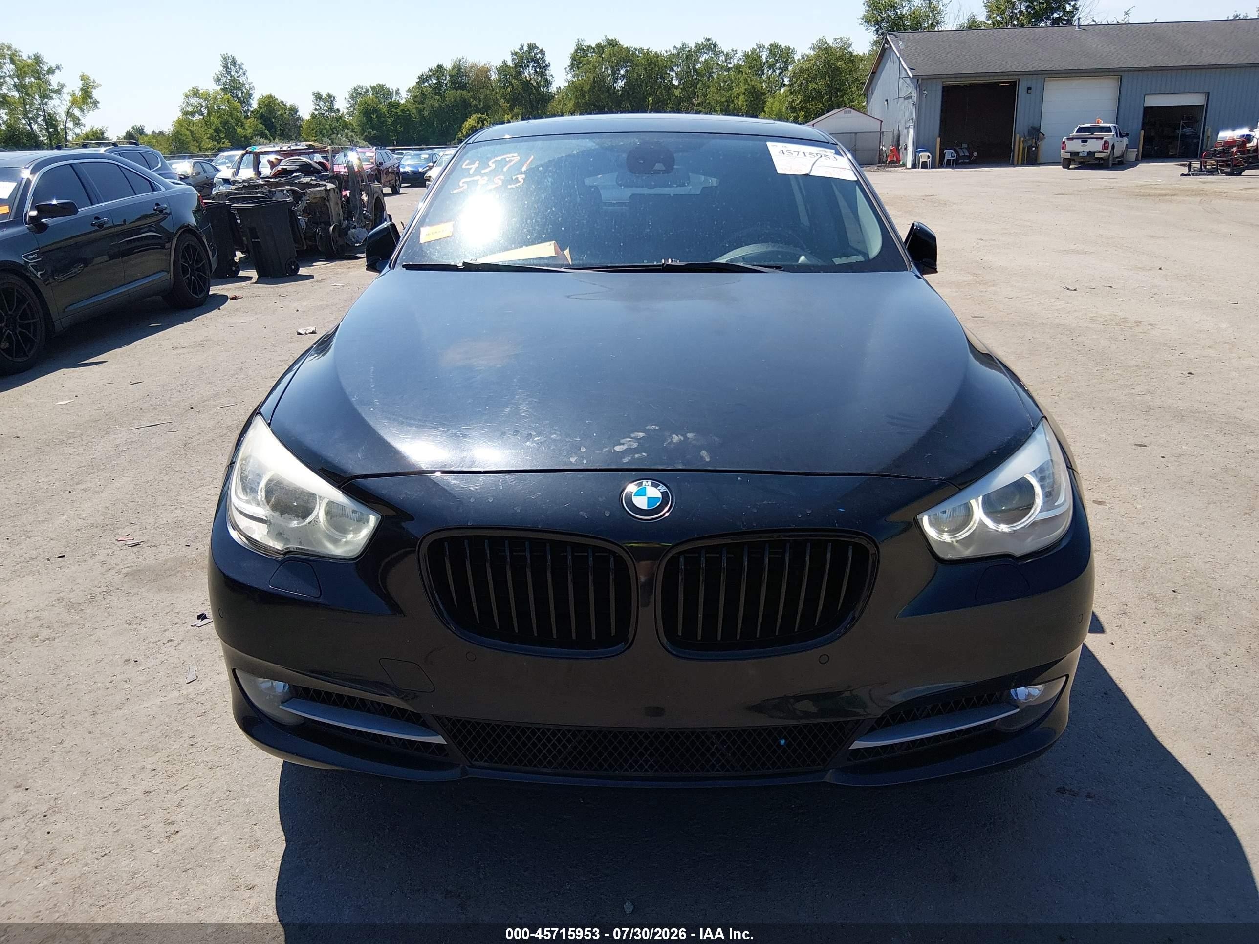 2011 Bmw 550i Gran Turismo Xdrive Black vin: WBASP4C55BC341525