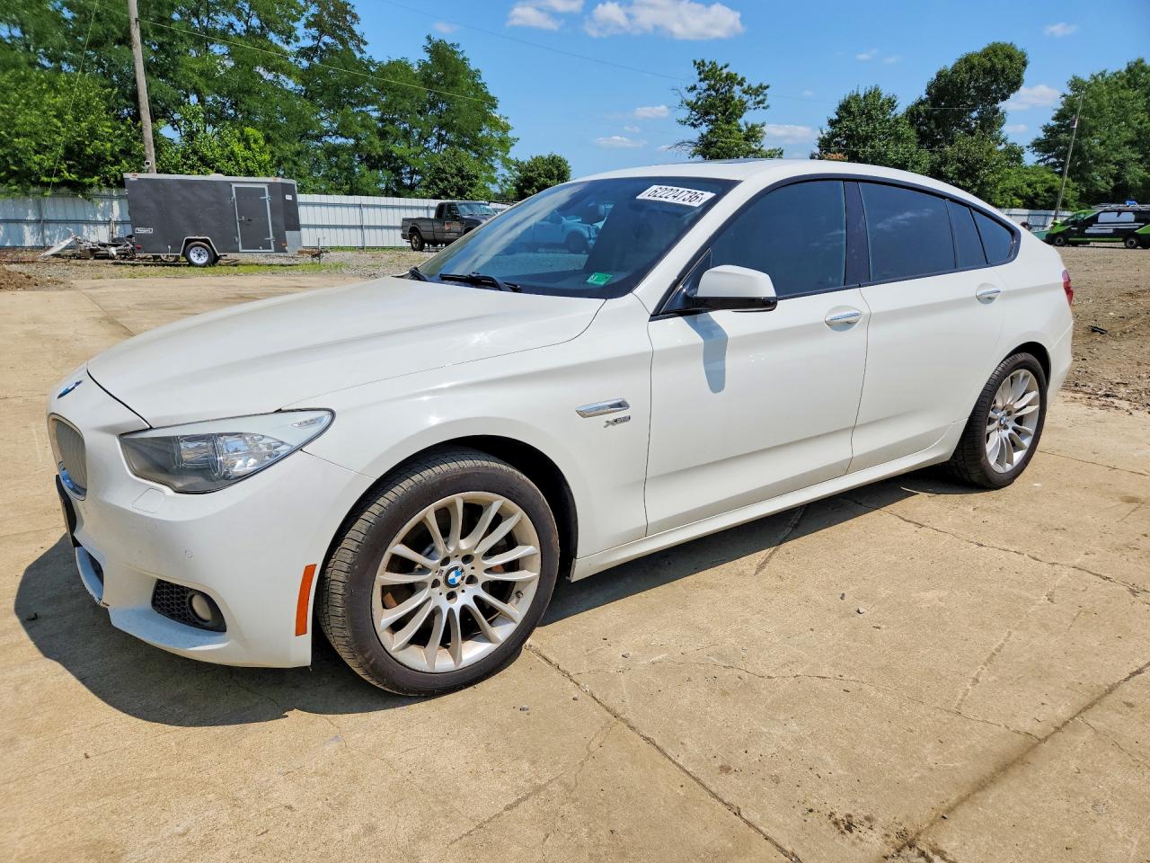 2012 Bmw 550 Xigt White vin: WBASP4C5XCC341991
