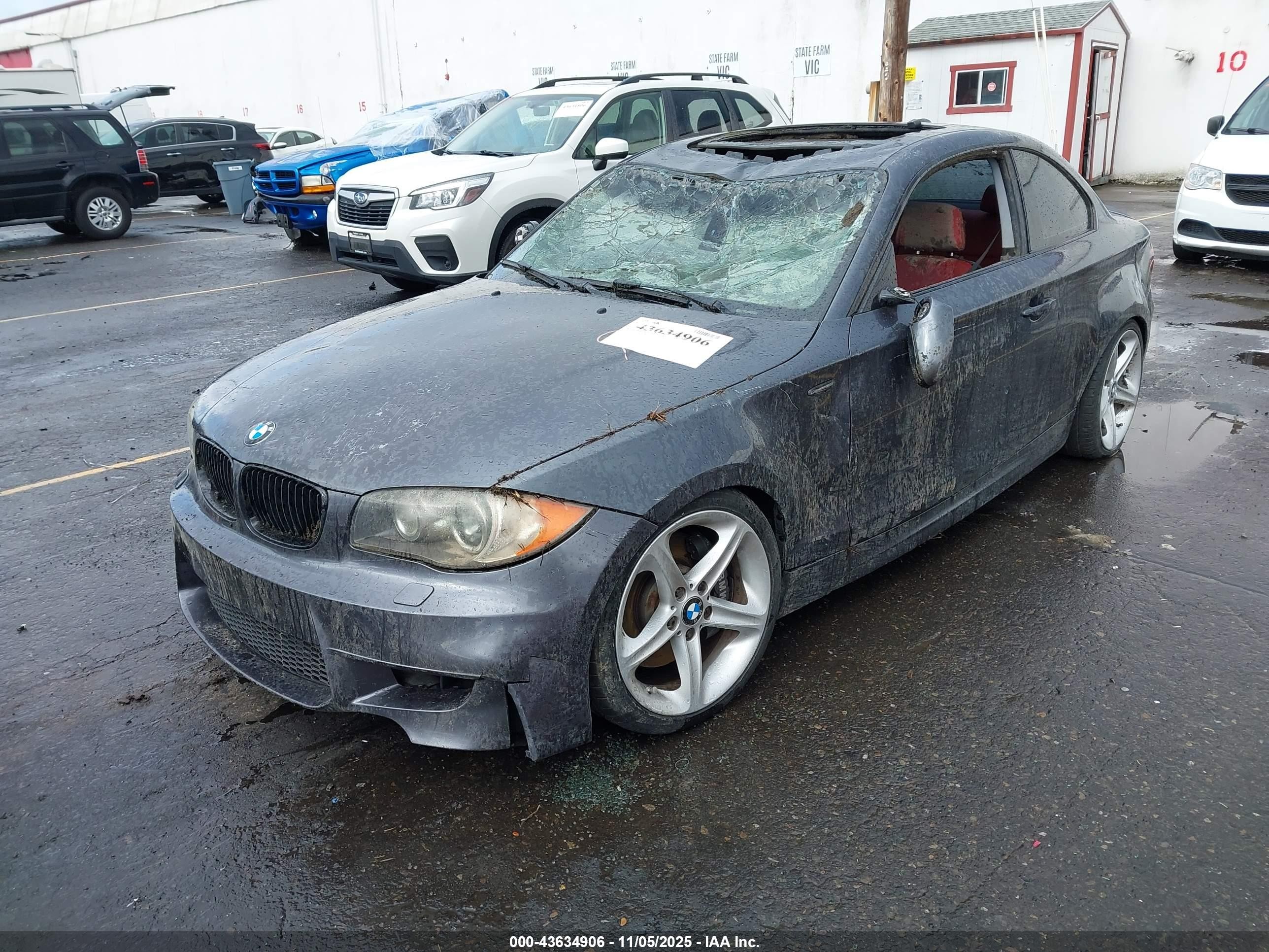 2008 Bmw 135i   Gray vin: WBAUC73508VF22666