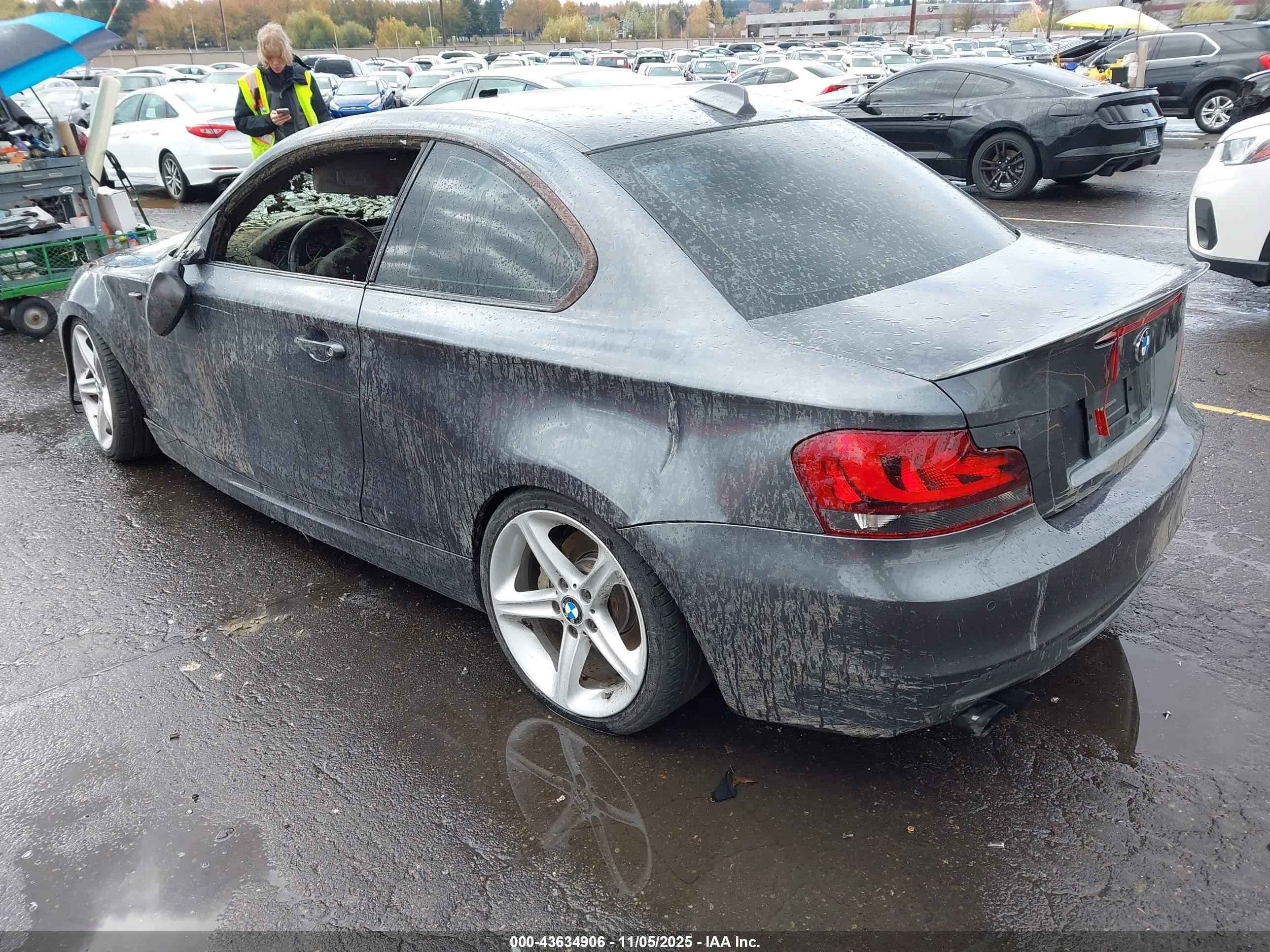 2008 Bmw 135i   Gray vin: WBAUC73508VF22666