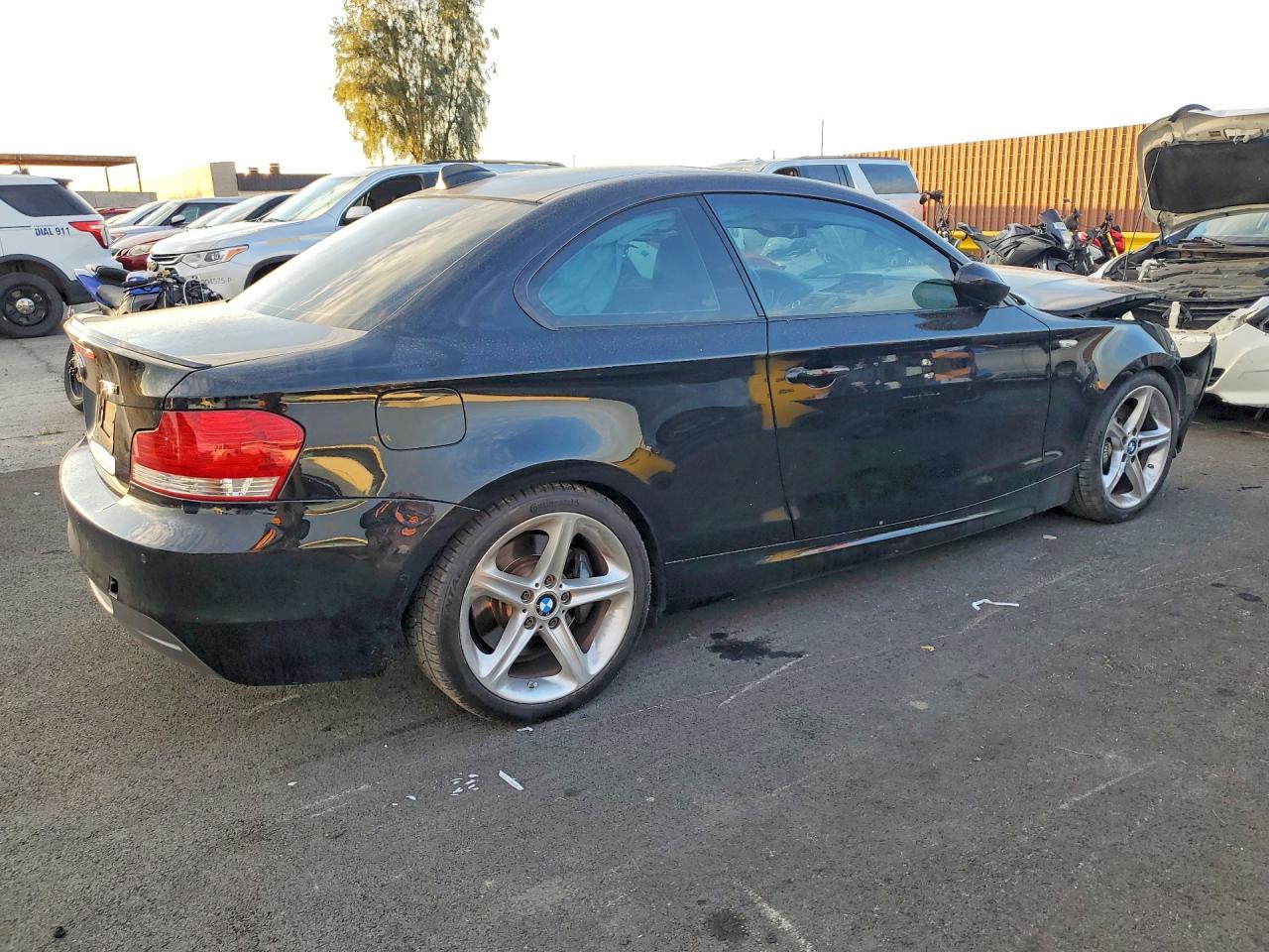 2008 Bmw 135 I Black vin: WBAUC73508VF23641