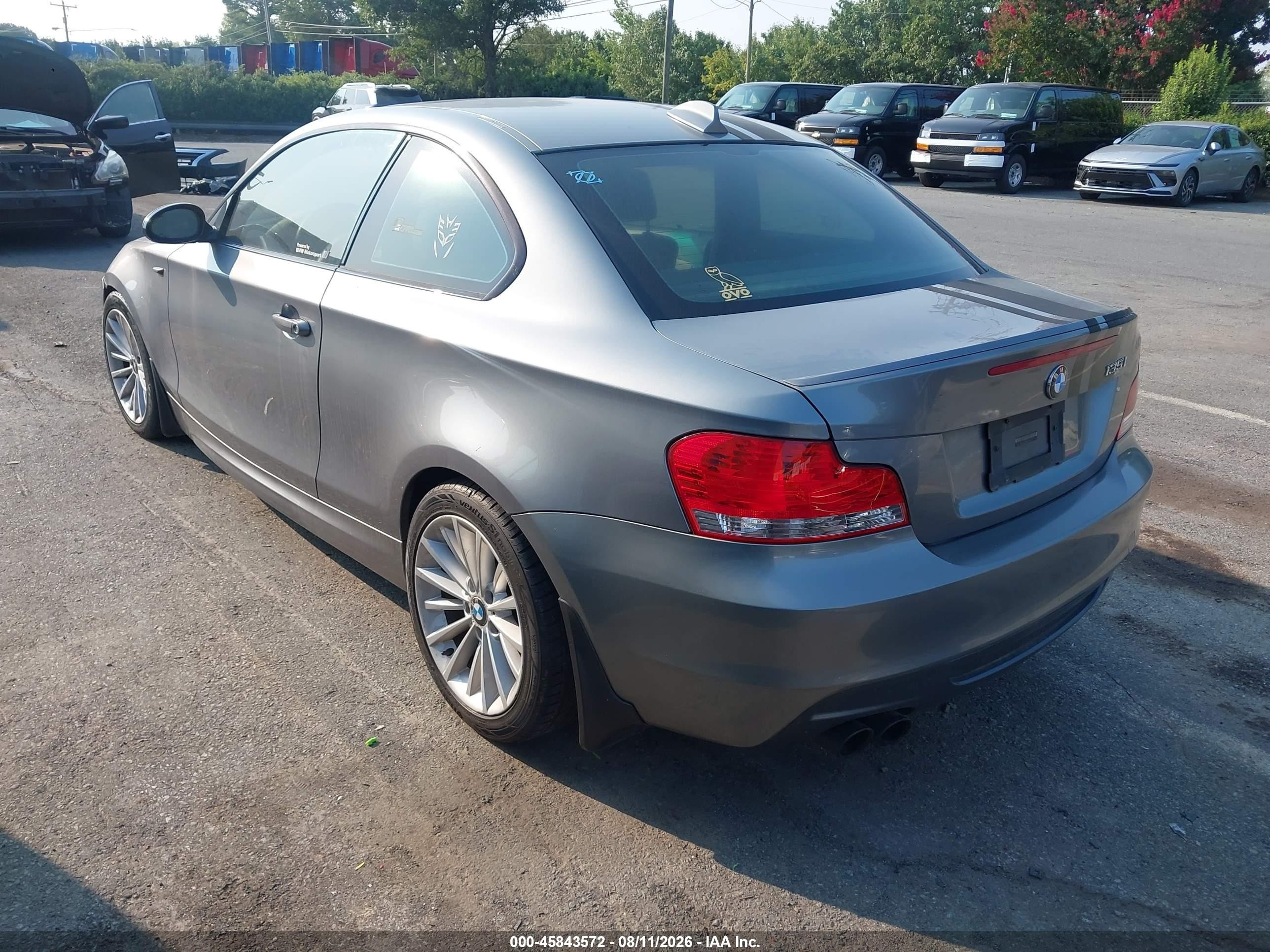2009 Bmw 135i   Серый vin: WBAUC73559VK94646
