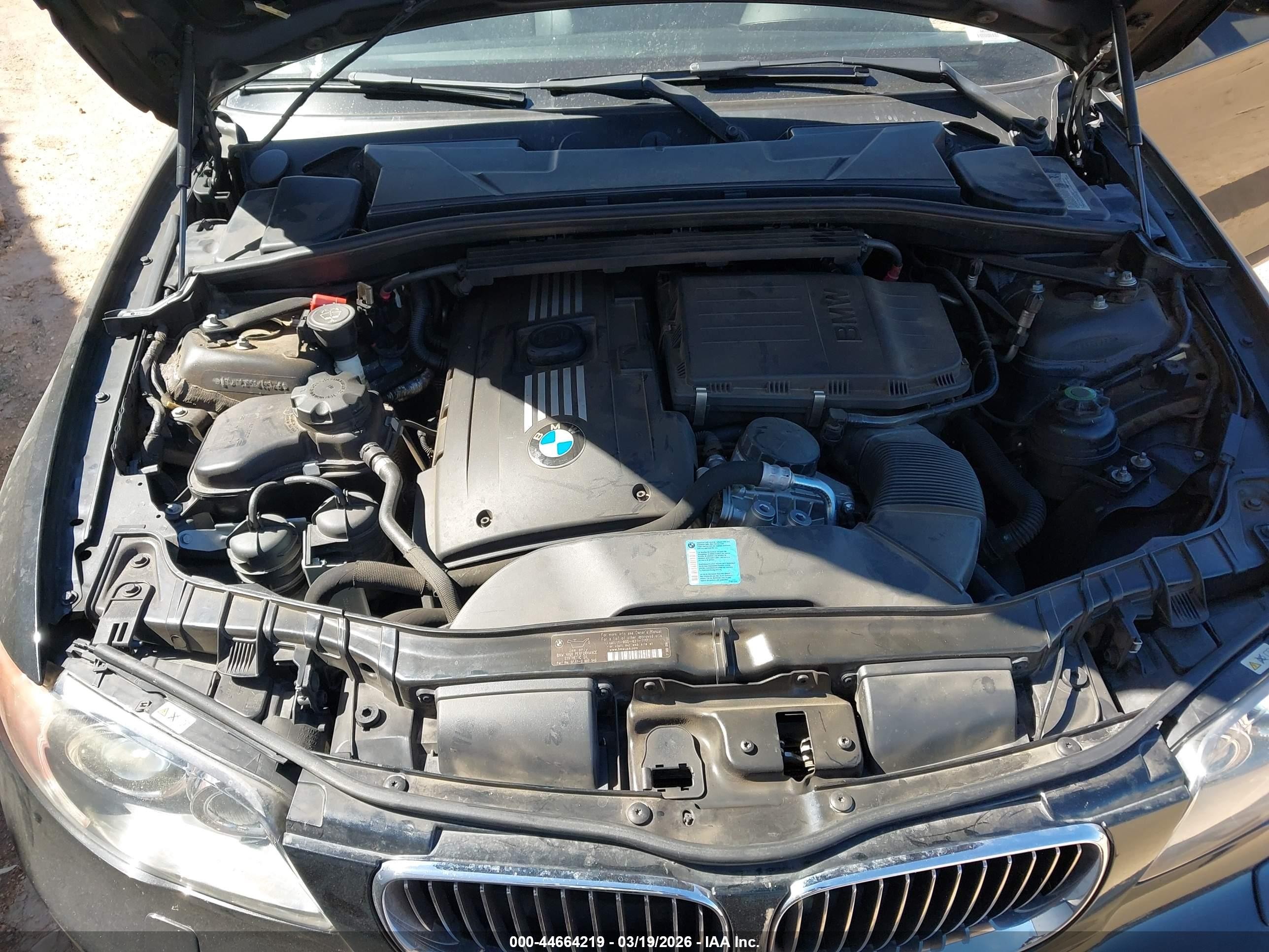 2009 Bmw 135i   Black vin: WBAUC73559VK95425