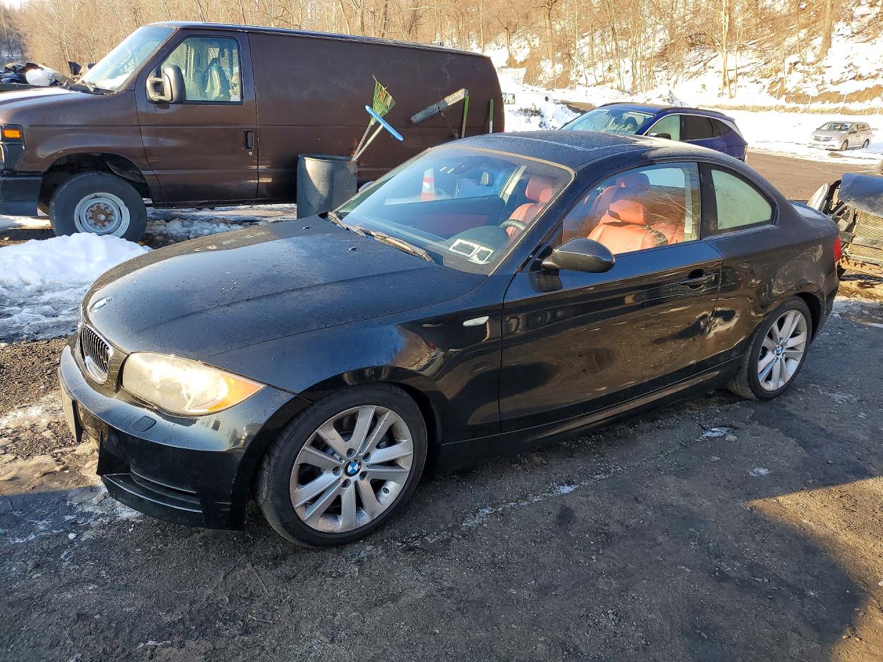 2008 Bmw 135 I Черный vin: WBAUC73578VF24513
