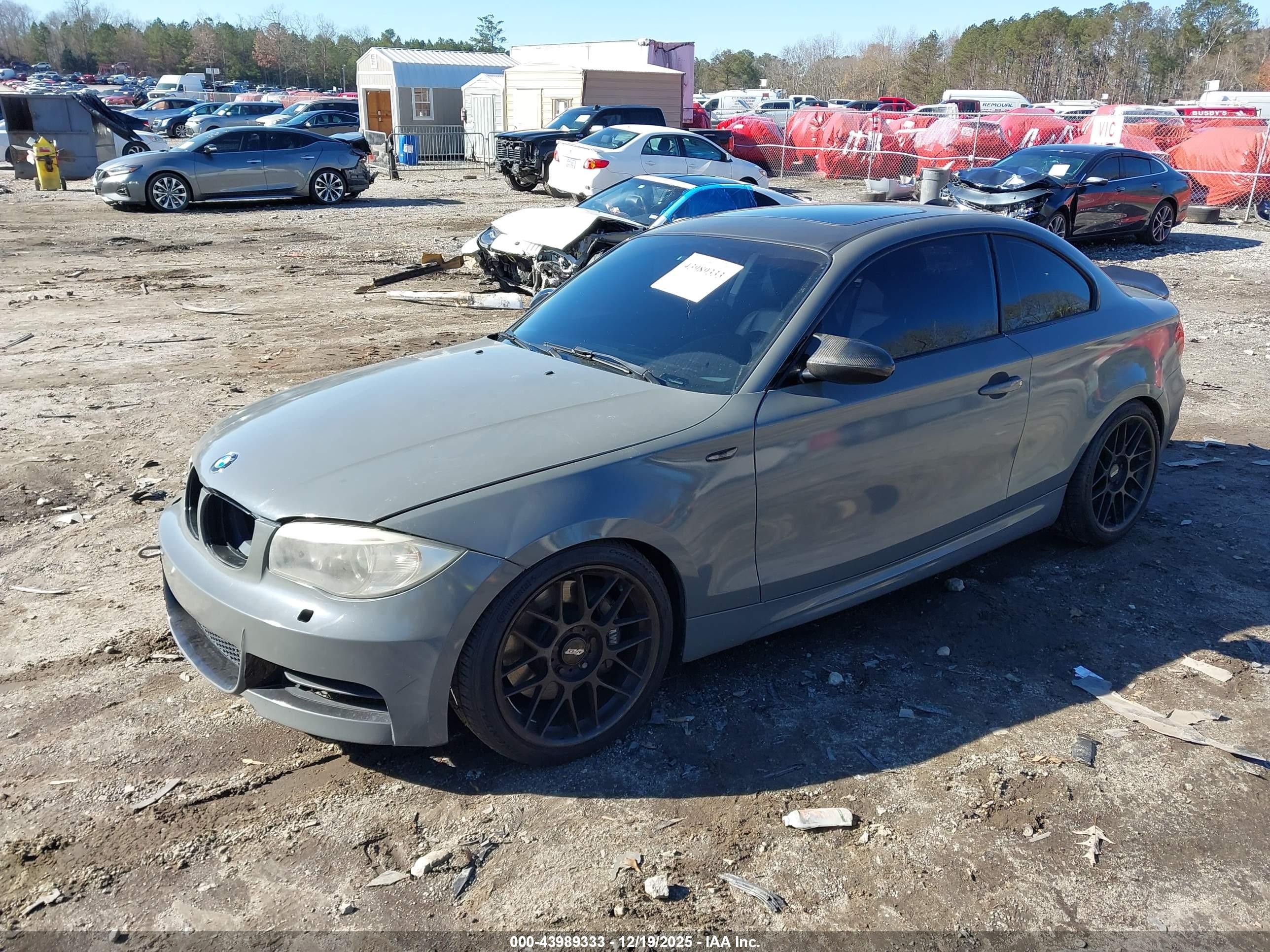 2009 Bmw 135i   Gray vin: WBAUC73589VK95161