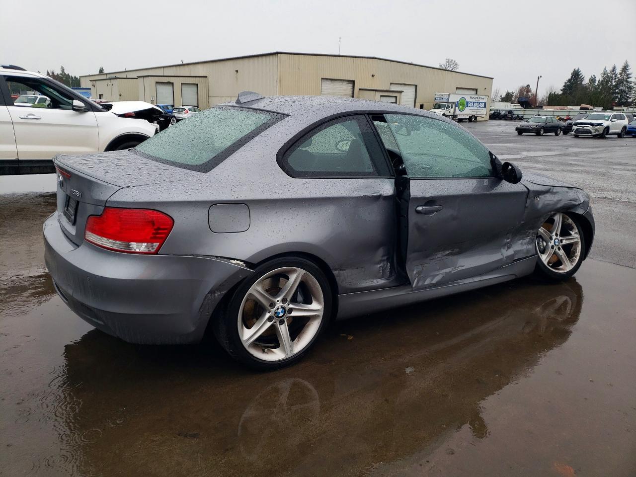 2009 Bmw 135 I Gray vin: WBAUC73599VK79809
