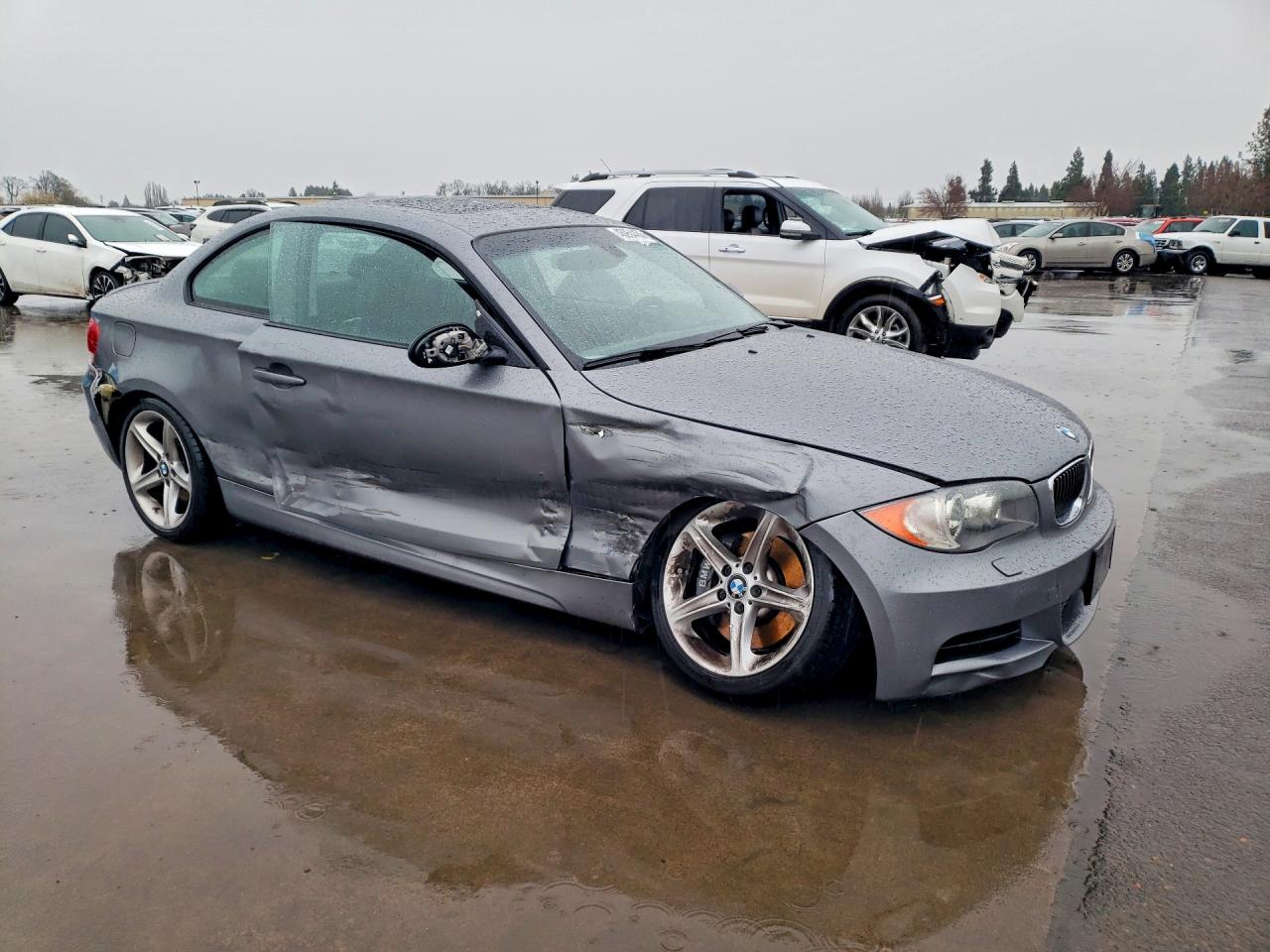 2009 Bmw 135 I Gray vin: WBAUC73599VK79809