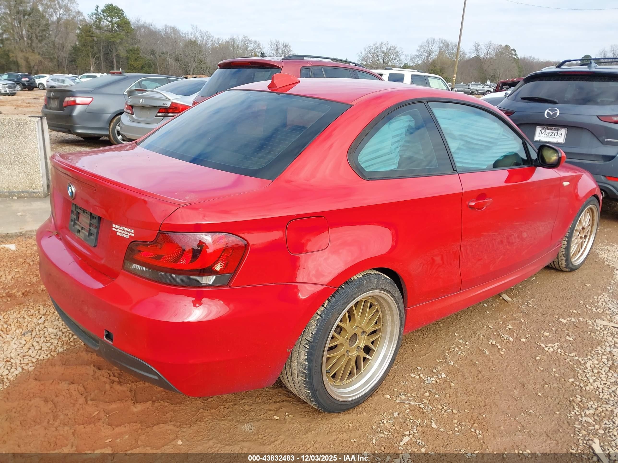 2010 Bmw 135i   Red vin: WBAUC7C58AVK95892