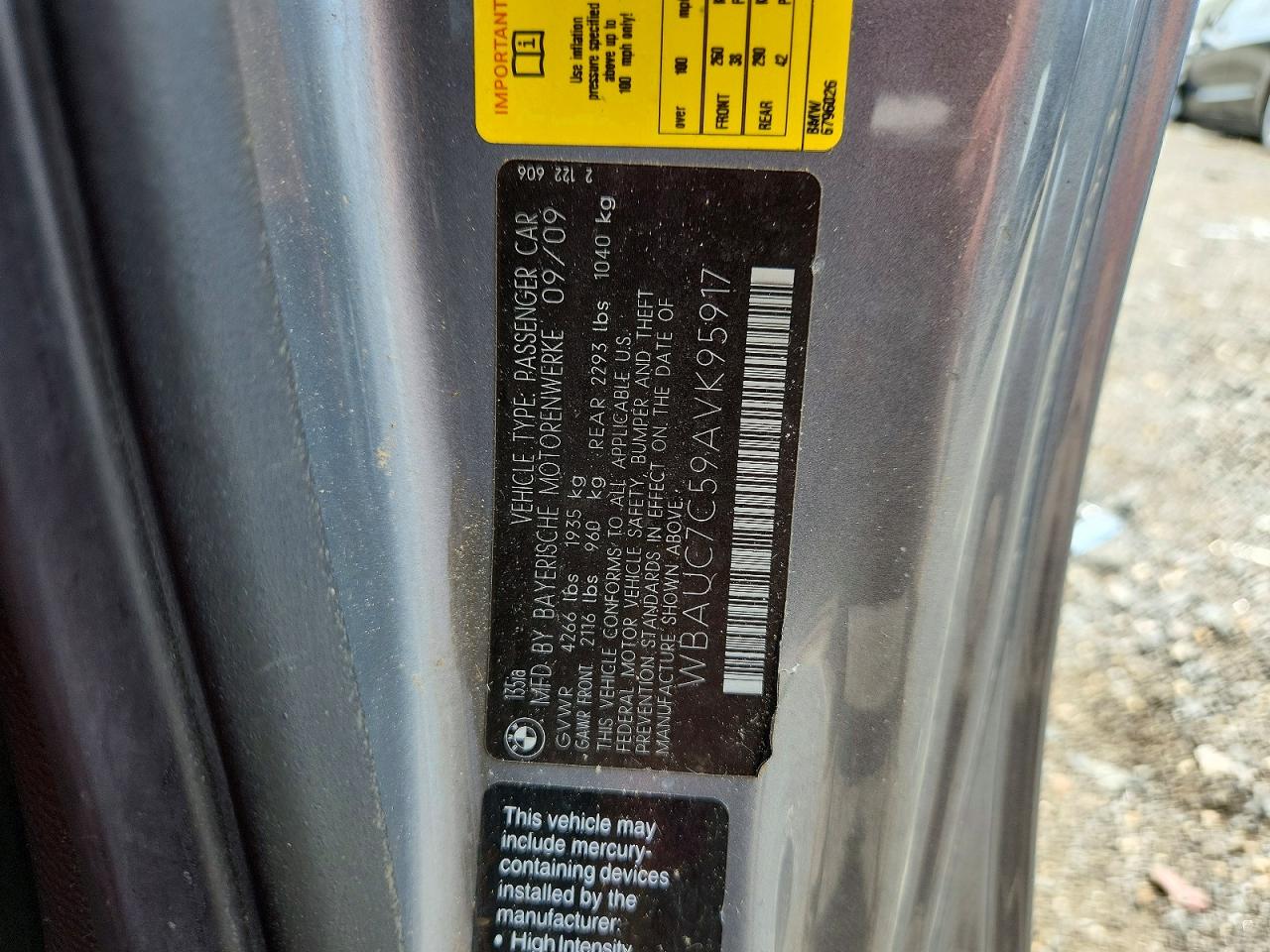 2010 Bmw 135 I Gray vin: WBAUC7C59AVK95917