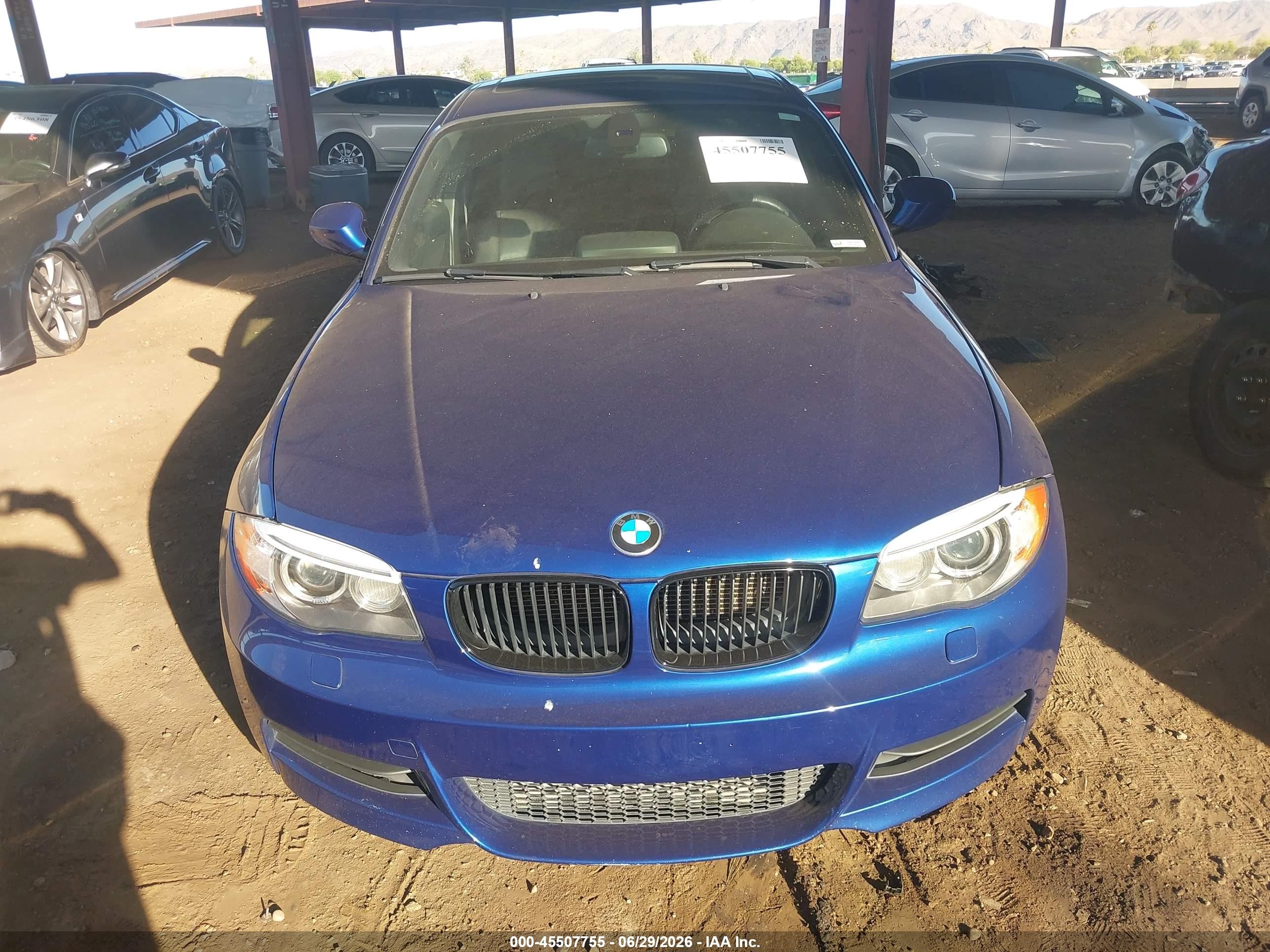 2012 Bmw 135i   Синий vin: WBAUC9C50CVM11682