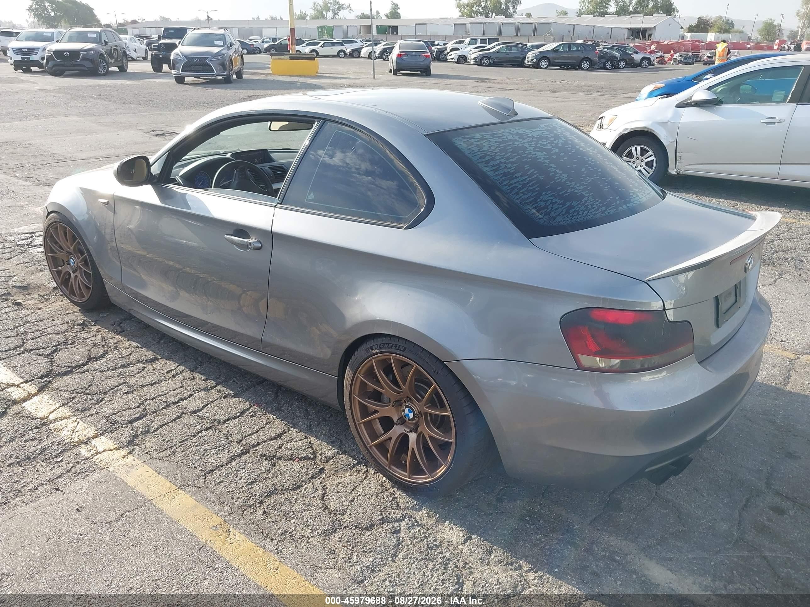 2012 Bmw 135i   Gray vin: WBAUC9C50CVM11794