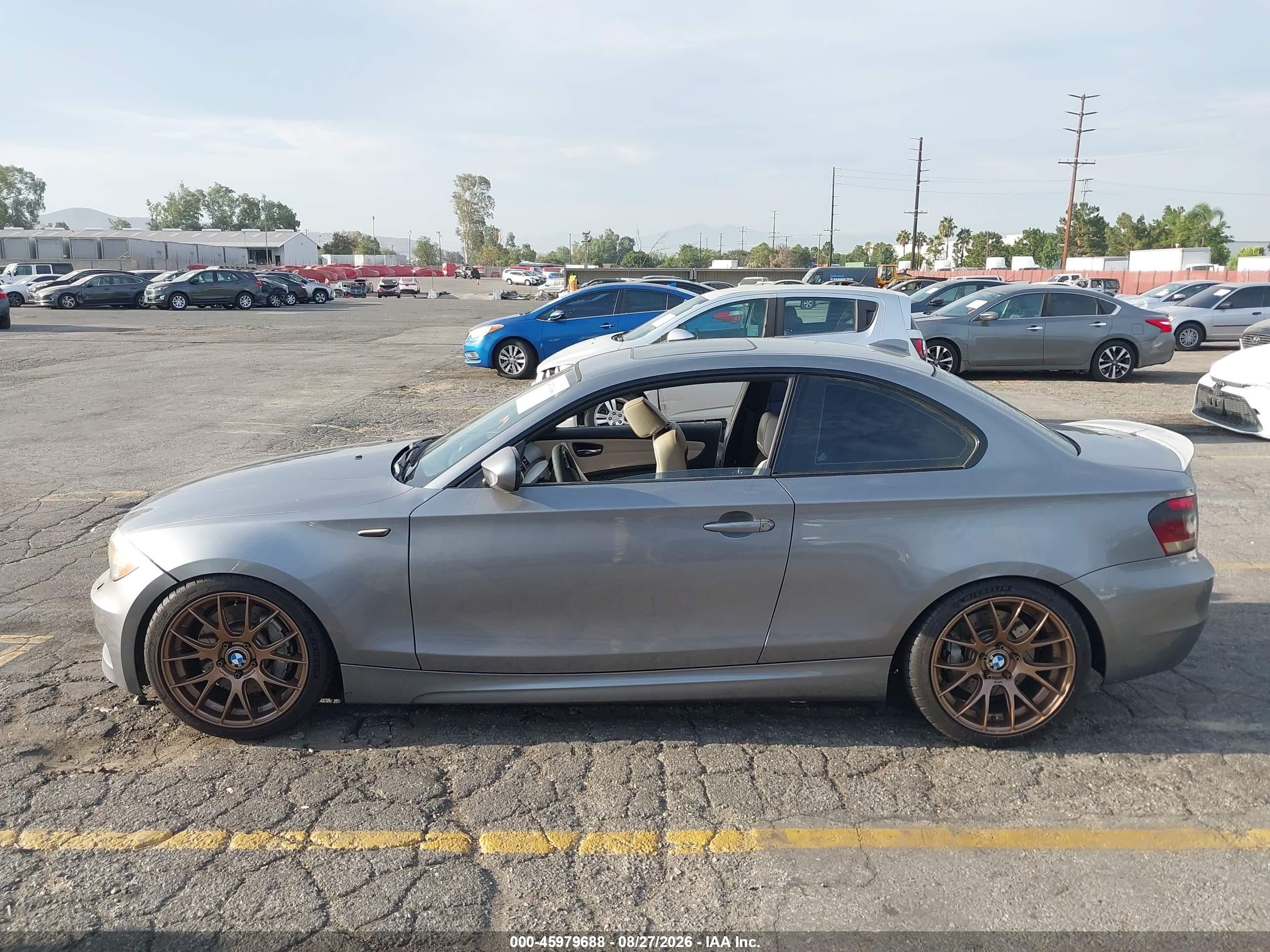 2012 Bmw 135i   Gray vin: WBAUC9C50CVM11794