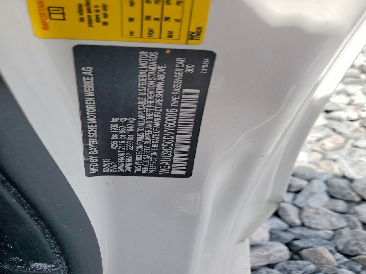 2013 Bmw 135 I White vin: WBAUC9C50DVY60006