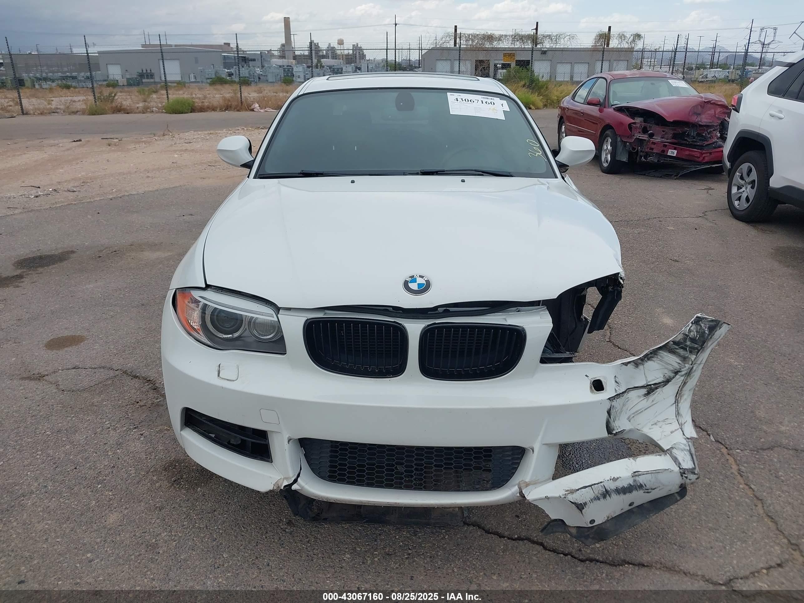 2012 Bmw 135i   White vin: WBAUC9C51CVM12968