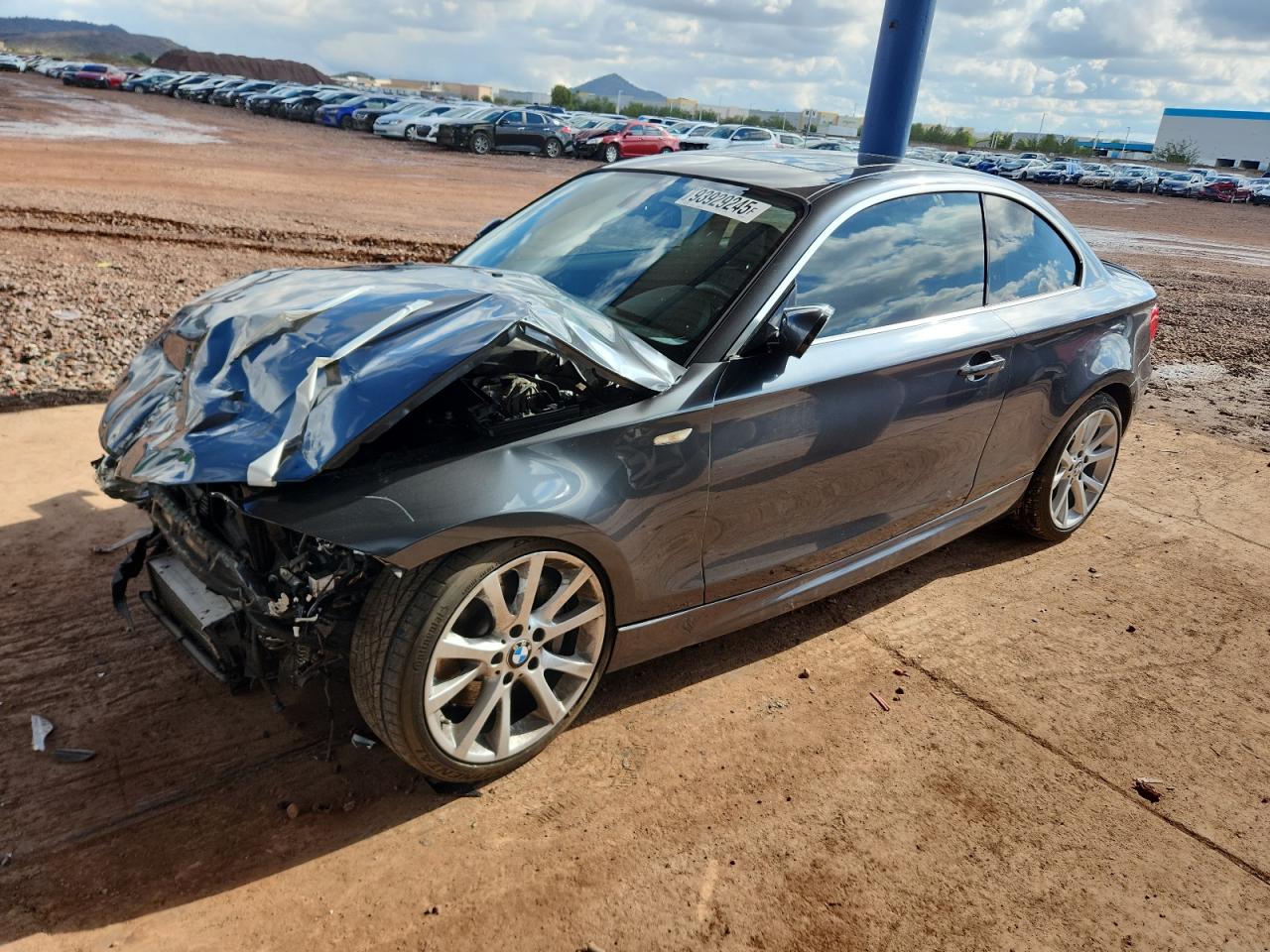 2013 Bmw 135 I Gray vin: WBAUC9C51DVY60791