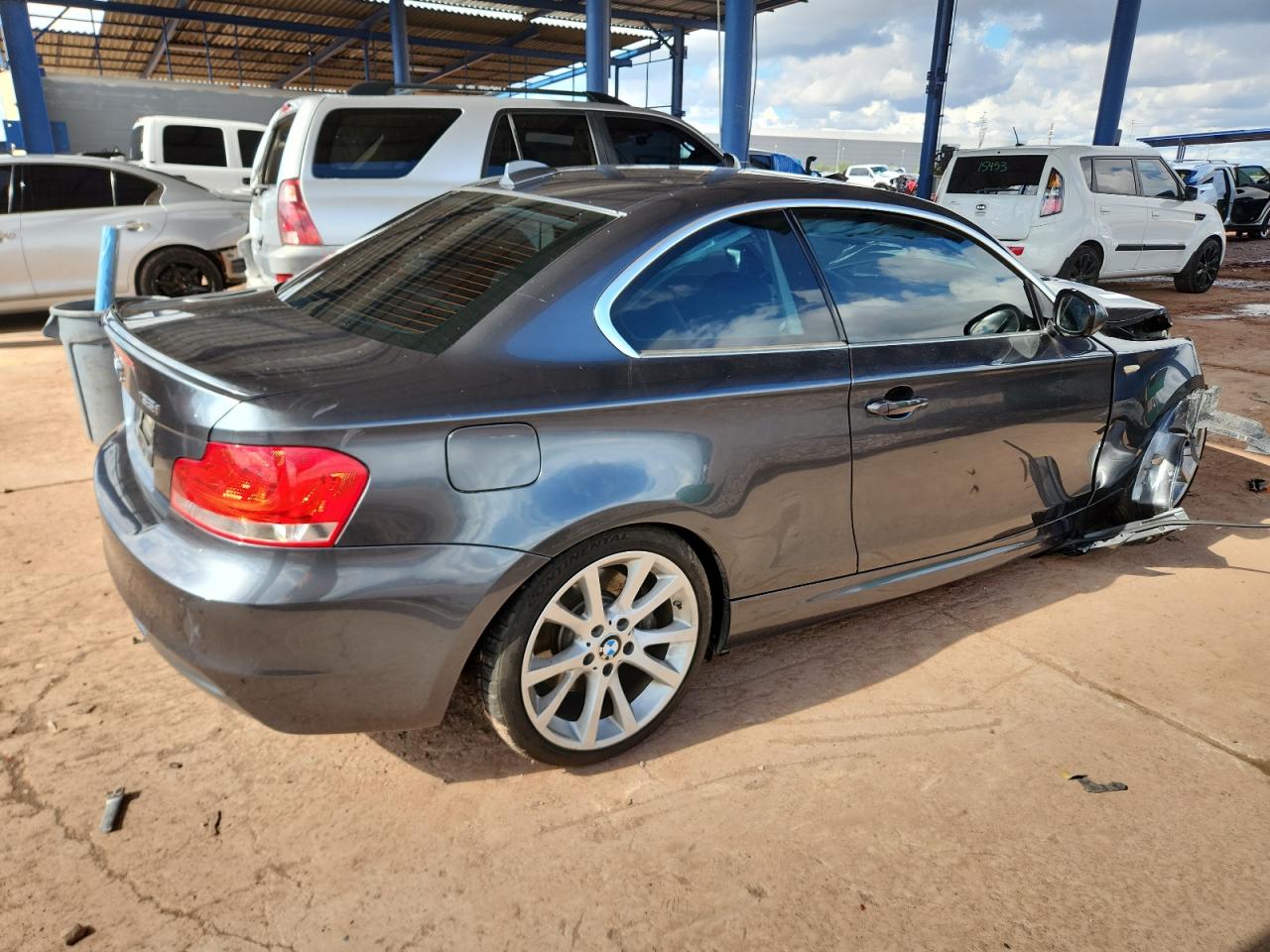 2013 Bmw 135 I Gray vin: WBAUC9C51DVY60791