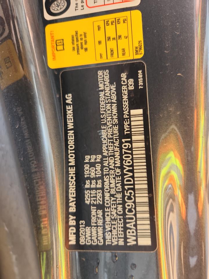2013 Bmw 135 I Gray vin: WBAUC9C51DVY60791