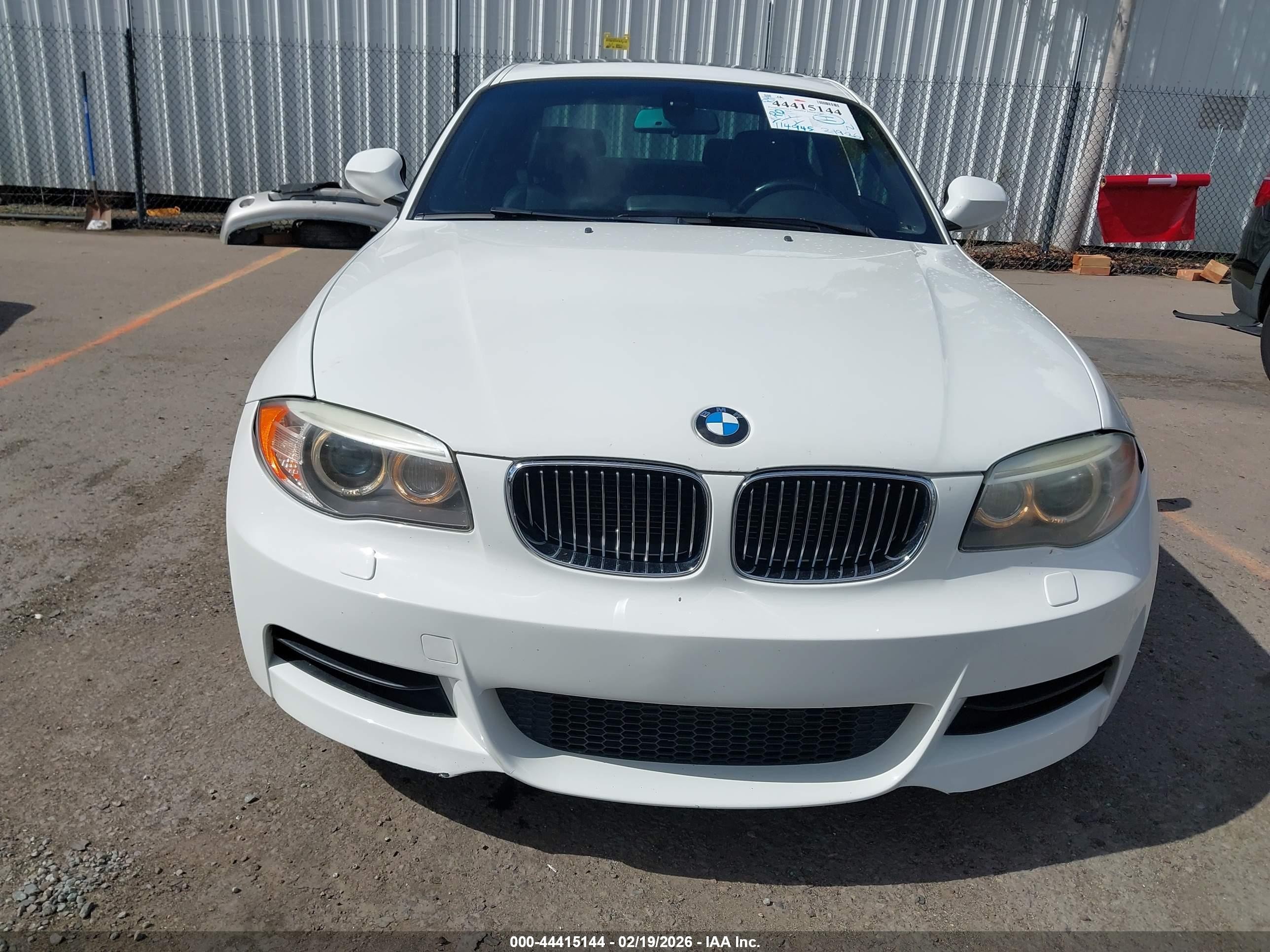 2013 Bmw 135i   White vin: WBAUC9C59DVM13772