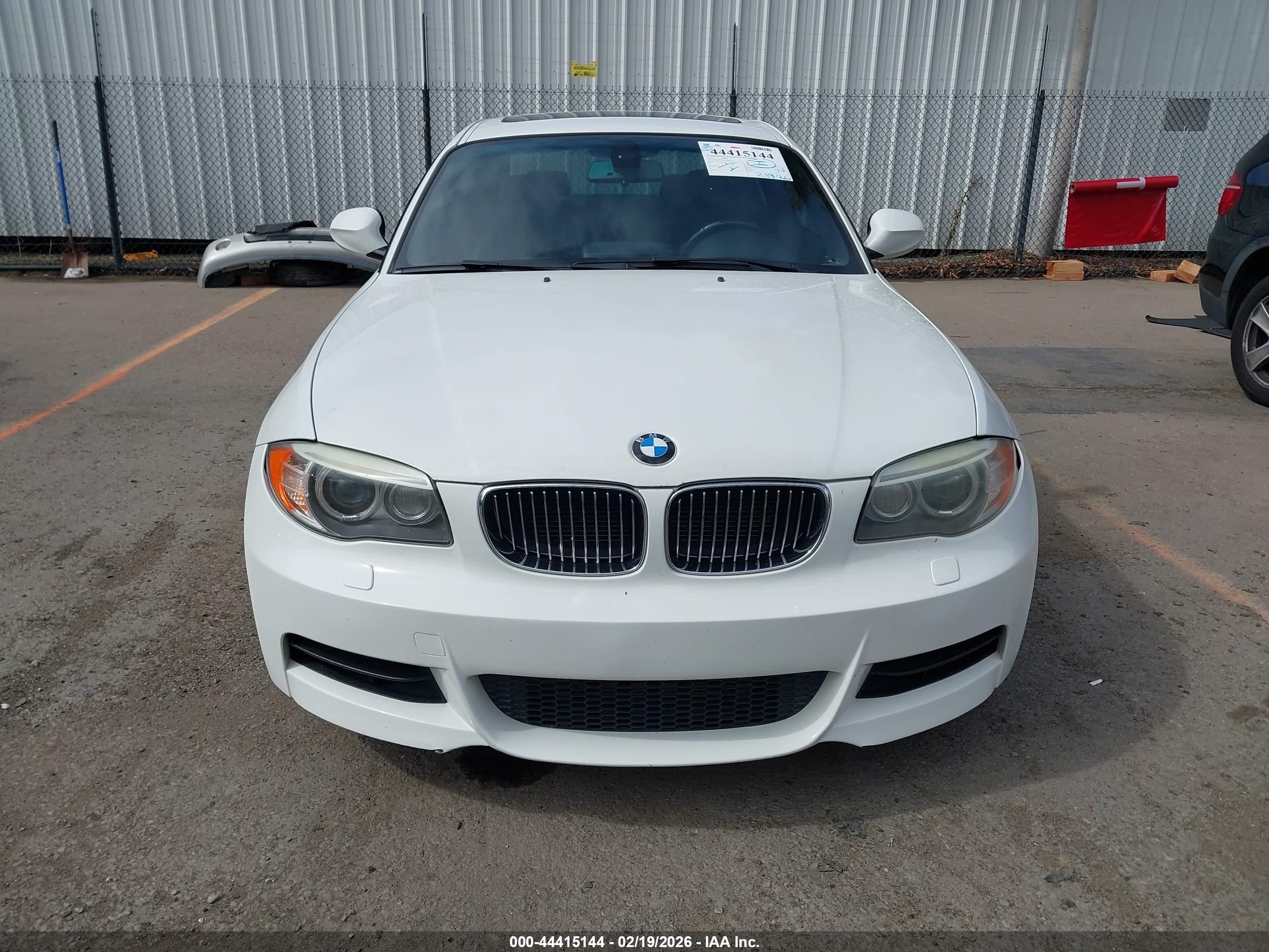 2013 Bmw 135i   White vin: WBAUC9C59DVM13772