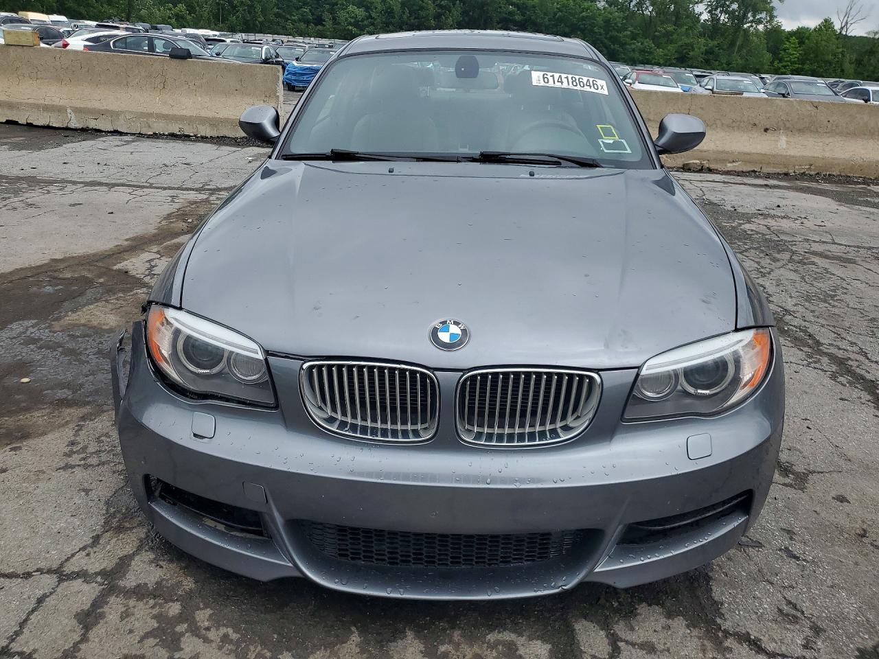 2013 Bmw 135 I Gray vin: WBAUC9C59DVY60165