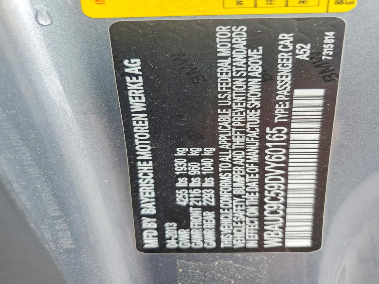 2013 Bmw 135 I Gray vin: WBAUC9C59DVY60165
