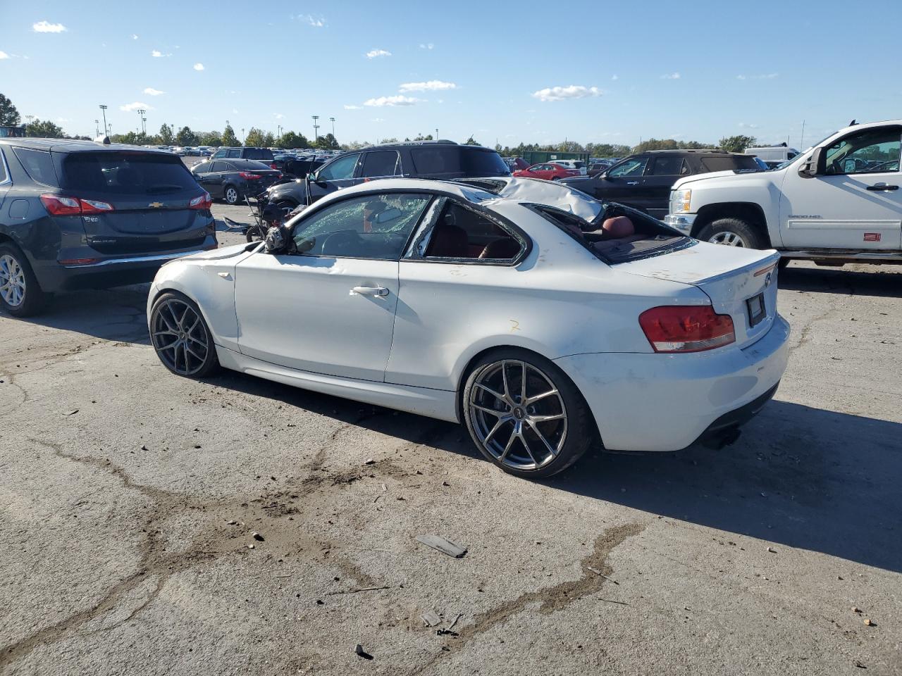 2013 Bmw 135 I White vin: WBAUC9C5XDVY60840