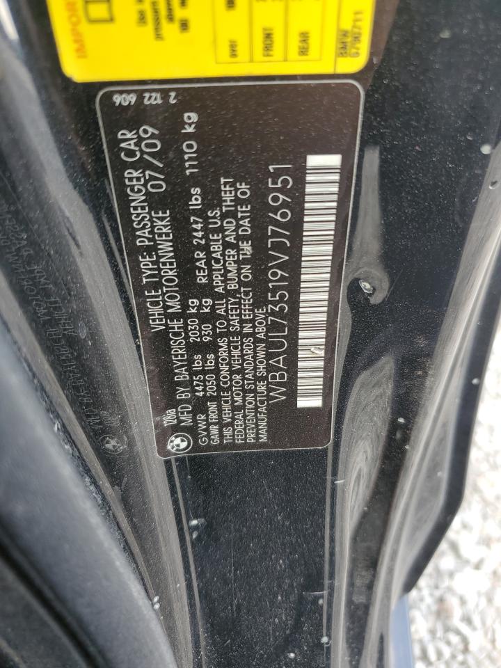 2009 Bmw 128 I Black vin: WBAUL73519VJ76951