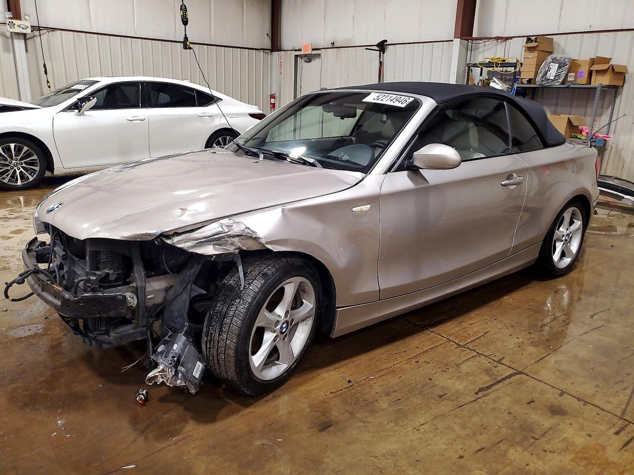 2008 Bmw 128 I Silver vin: WBAUL73528VE88164