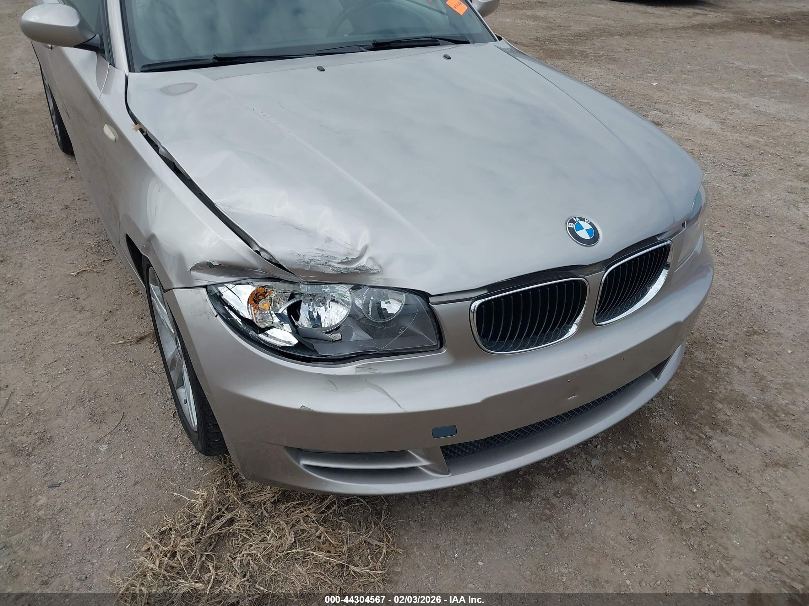 2008 Bmw 128i   Gray vin: WBAUL73528VJ73927