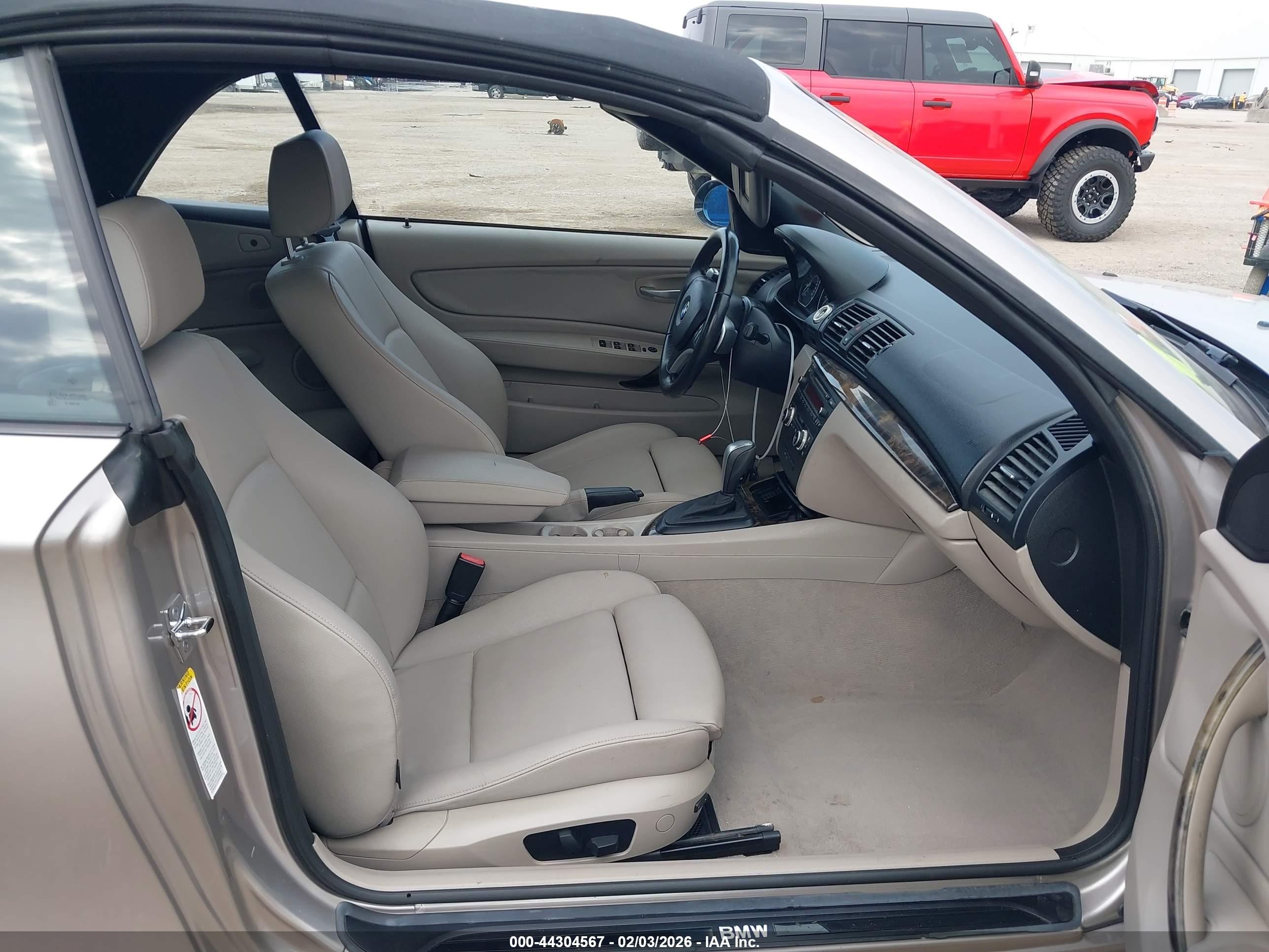 2008 Bmw 128i   Gray vin: WBAUL73528VJ73927