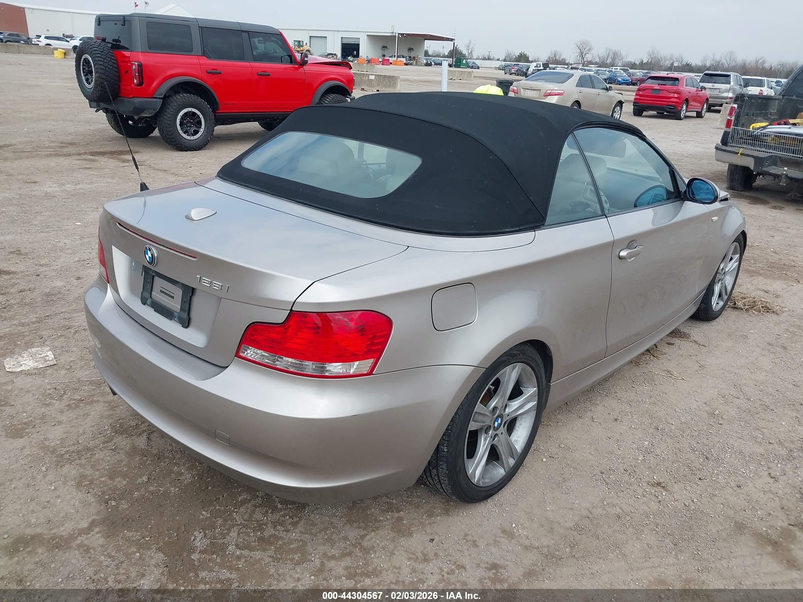 2008 Bmw 128i   Gray vin: WBAUL73528VJ73927