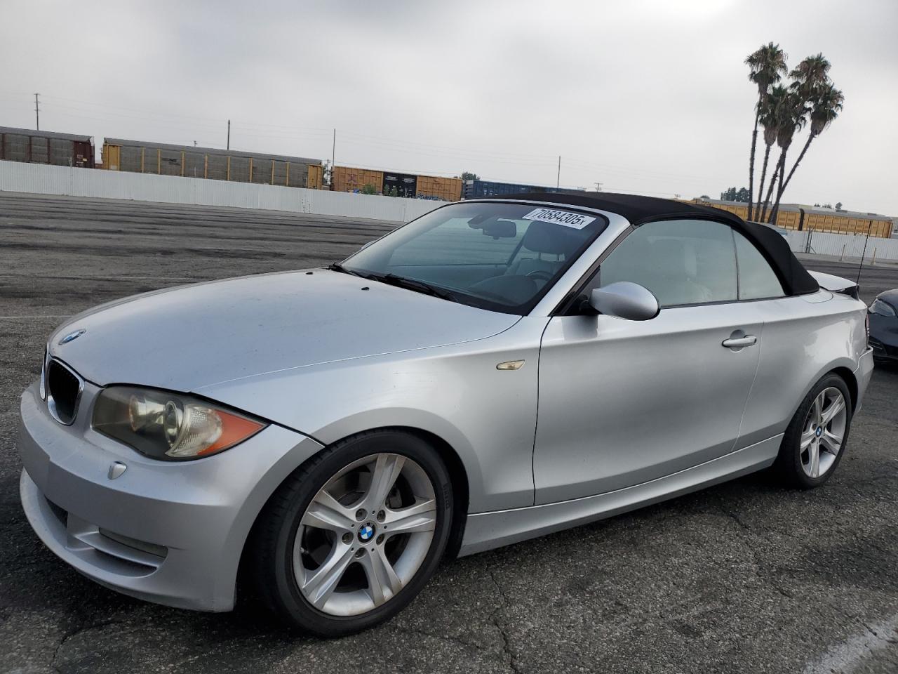 2008 Bmw 128 I Silver vin: WBAUL73528VJ74222