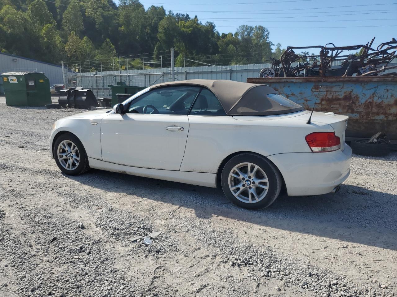2009 Bmw 128 I White vin: WBAUL73529VJ76229