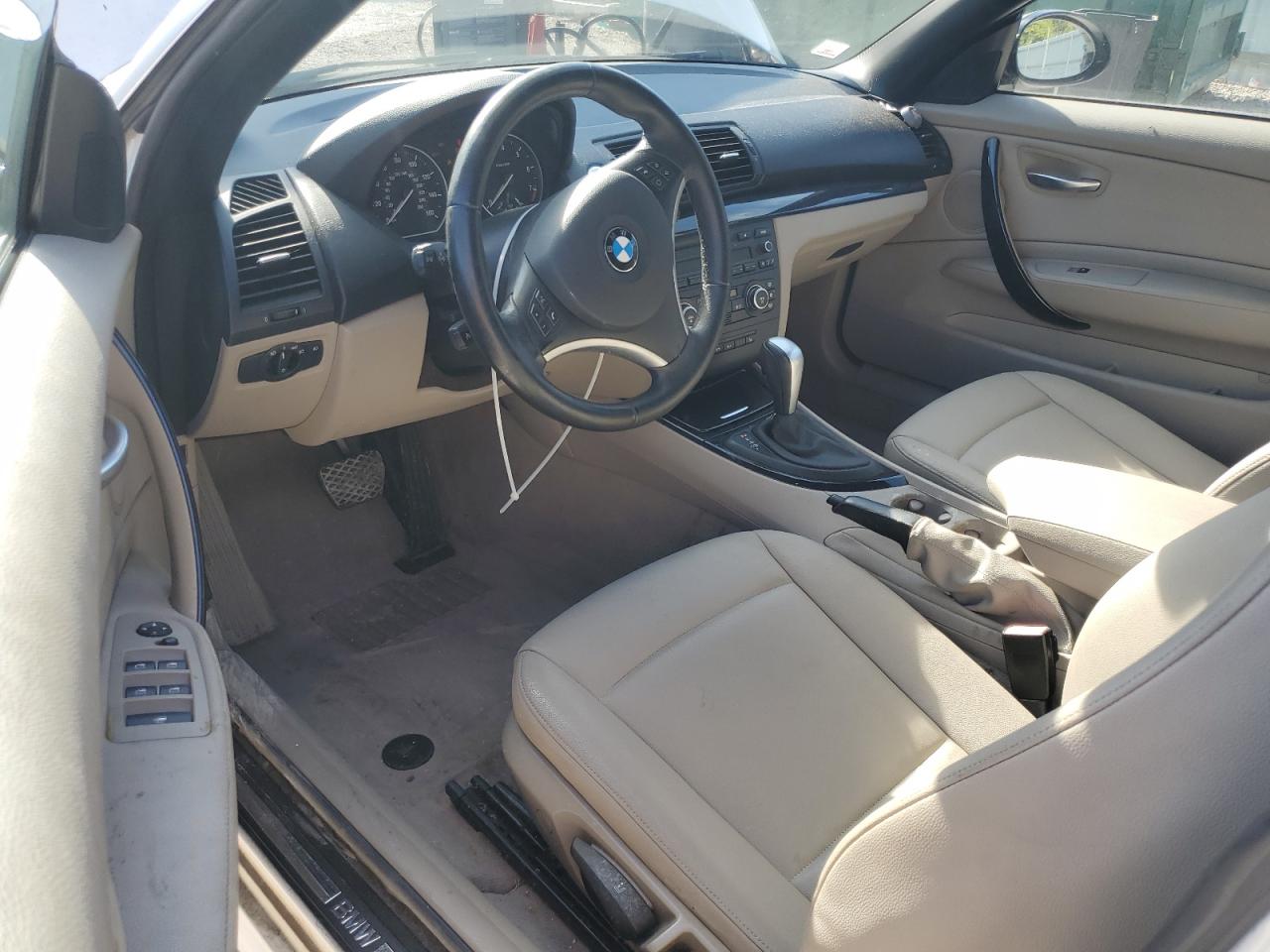2009 Bmw 128 I White vin: WBAUL73529VJ76229