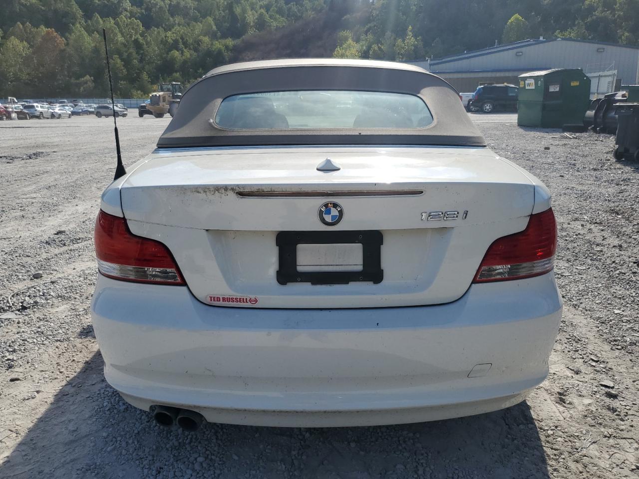 2009 Bmw 128 I White vin: WBAUL73529VJ76229