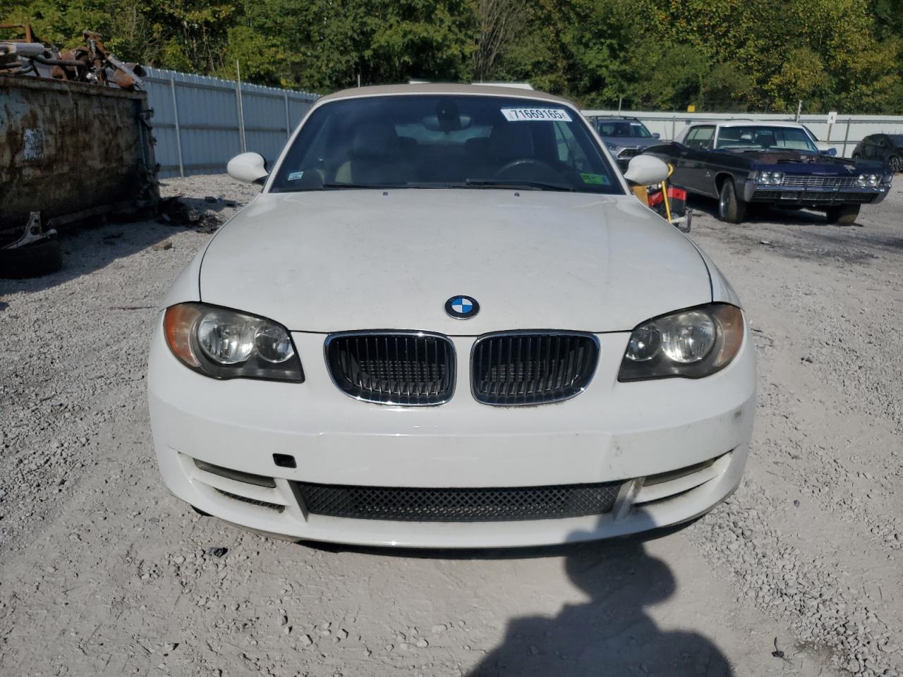 2009 Bmw 128 I White vin: WBAUL73529VJ76229