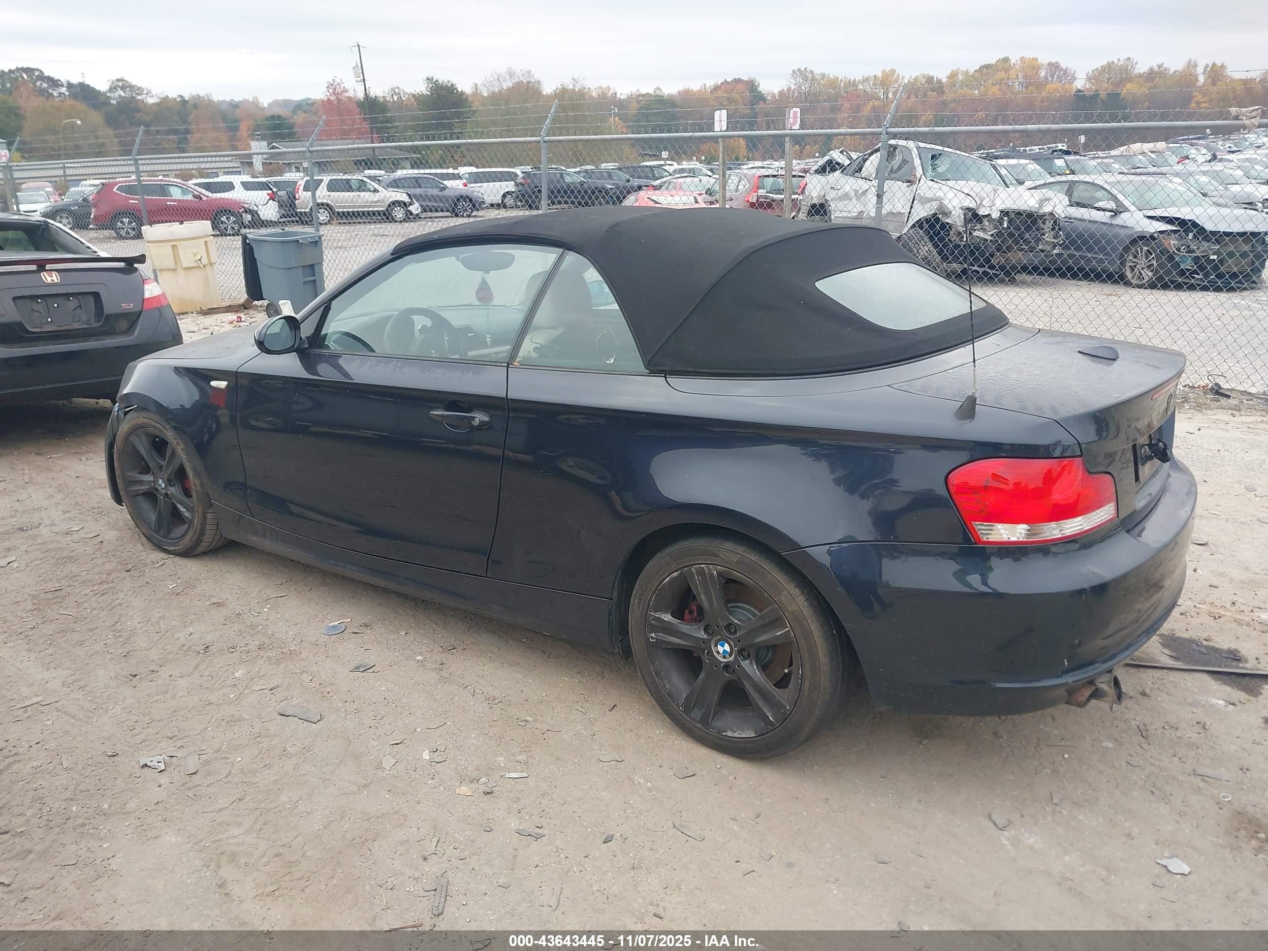 2009 Bmw 128i   Черный vin: WBAUL73529VJ76246