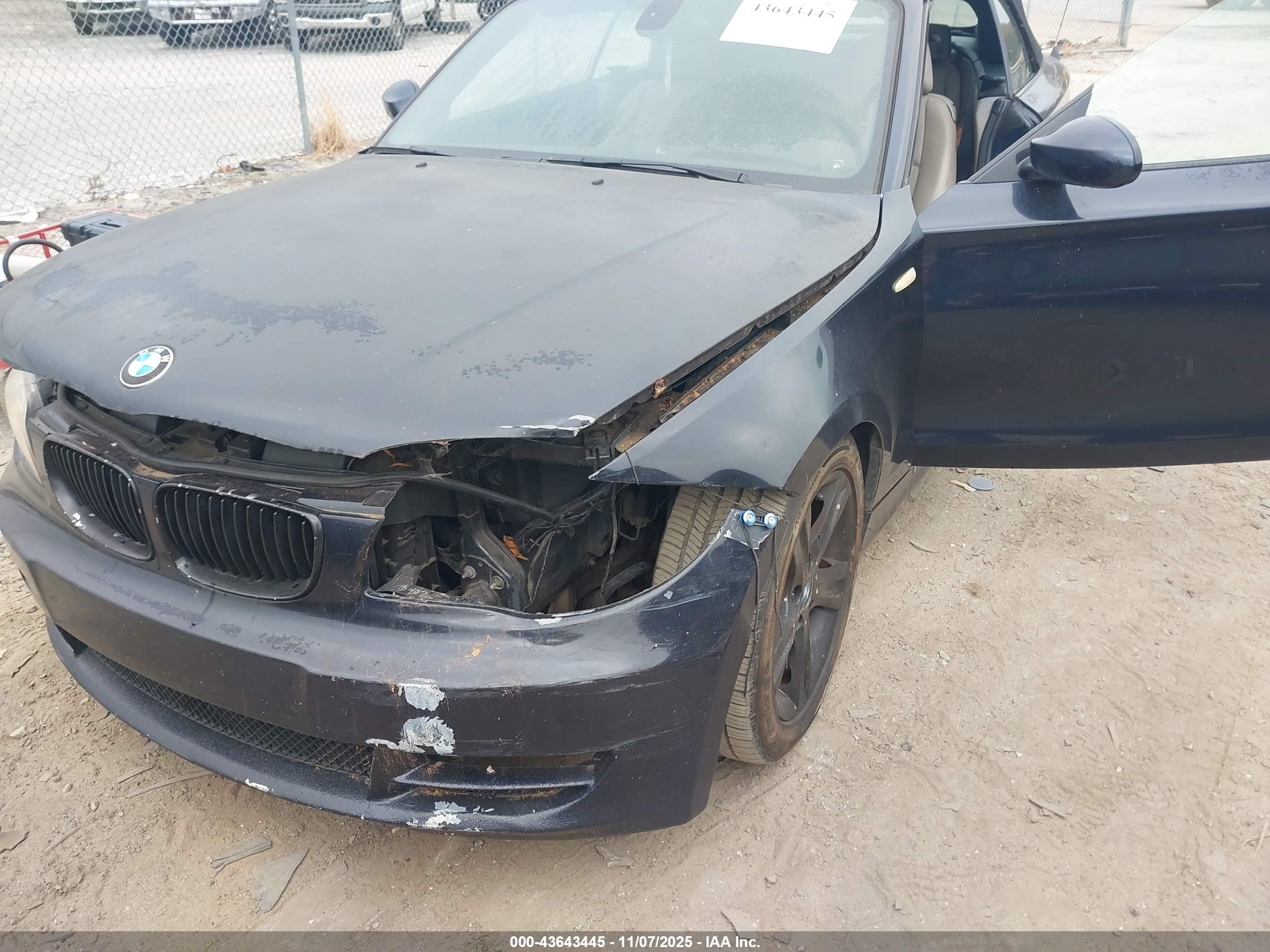 2009 Bmw 128i   Черный vin: WBAUL73529VJ76246
